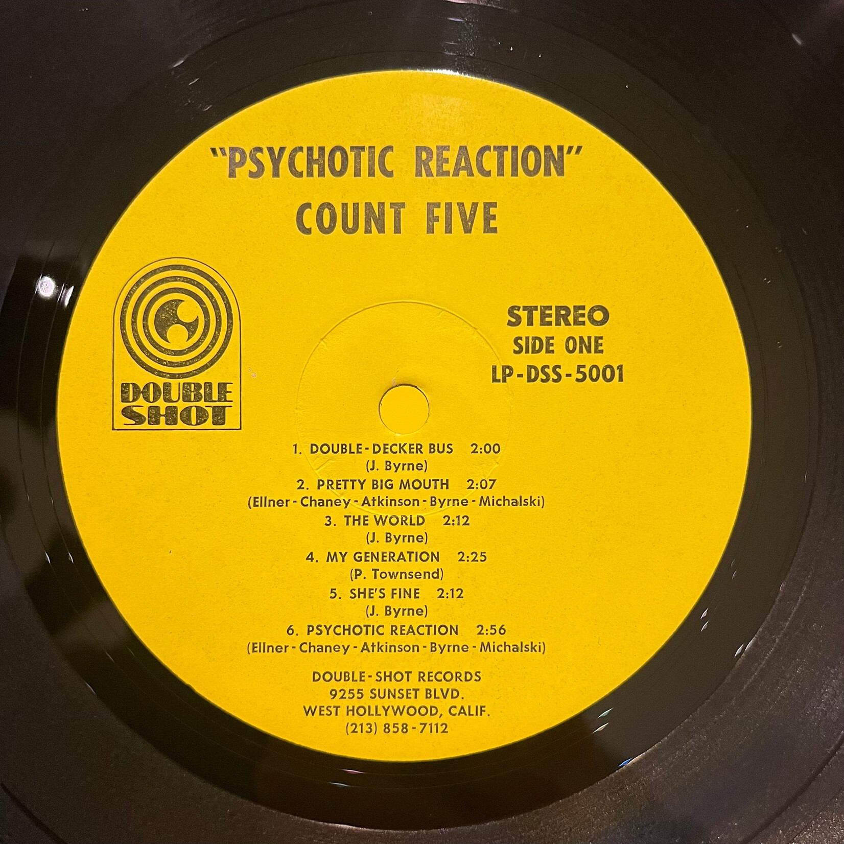 [Nick's Disk Pics] Count Five: Psychotic Reaction (1966, US, Stereo, VG++)[DOUBLE SHOT]