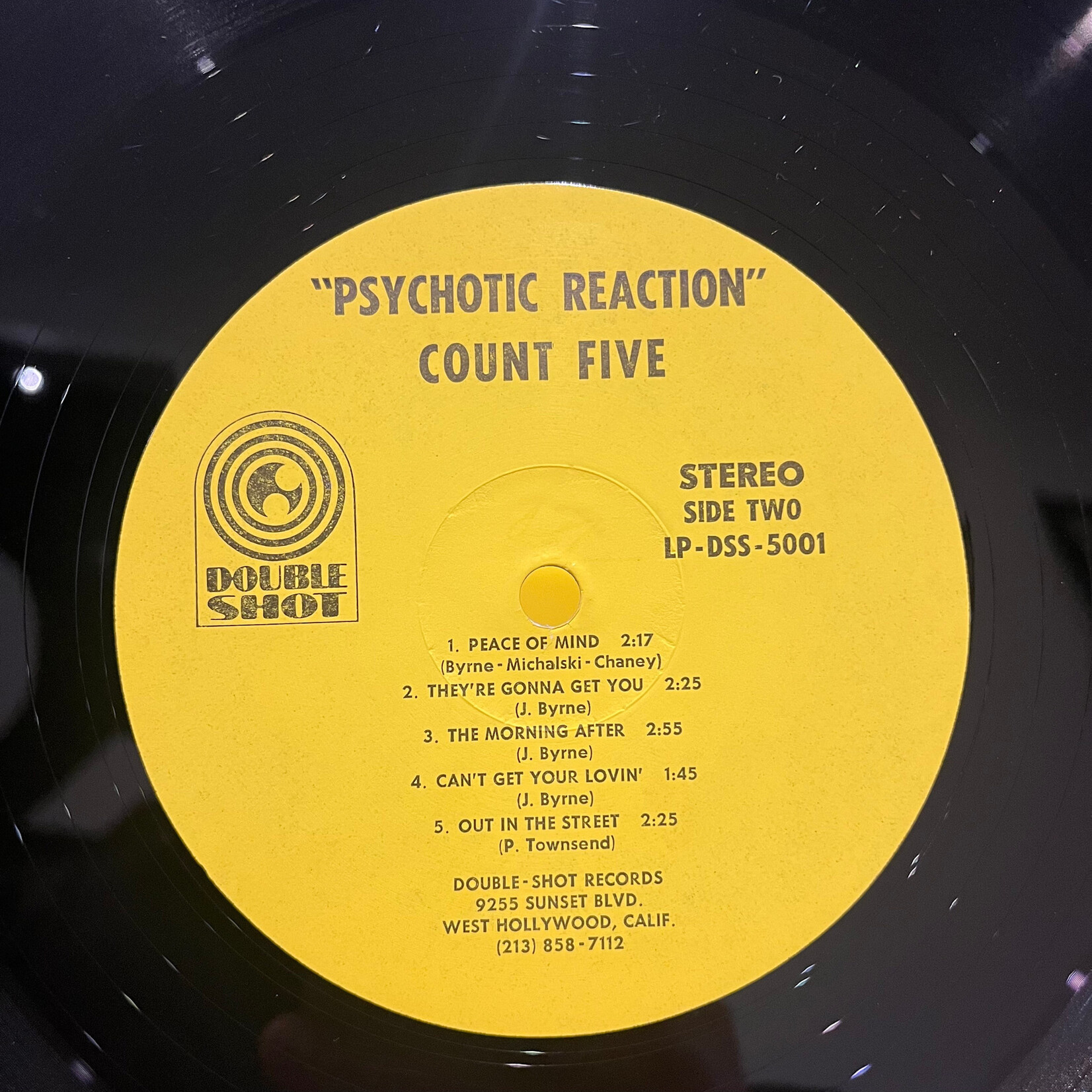 [Nick's Disk Pics] Count Five: Psychotic Reaction (1966, US, Stereo, VG++)[DOUBLE SHOT]
