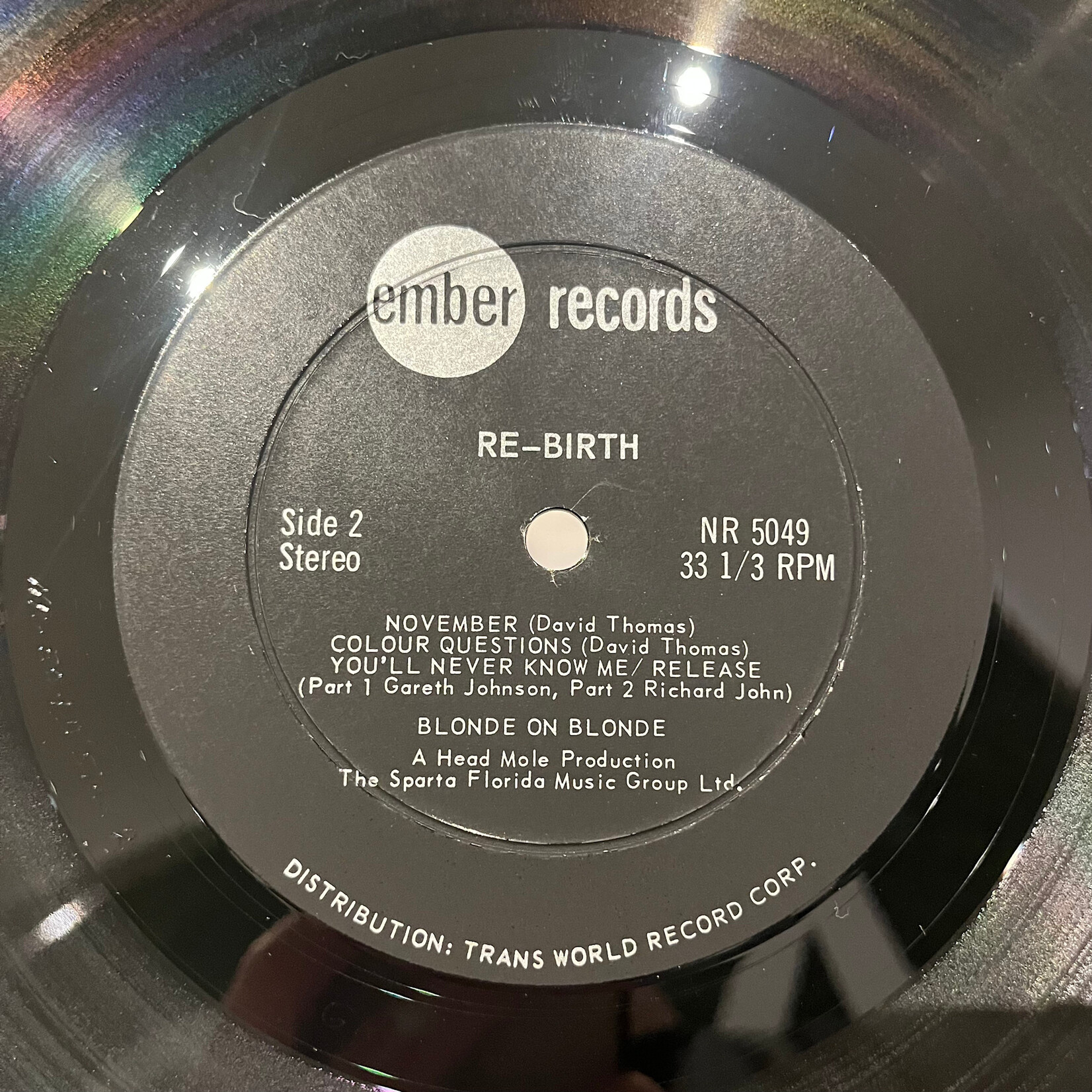 [Nick's Disk Pics] Blonde On Blonde: Rebirth (1970 Press, NM/VG+) [EMBER]