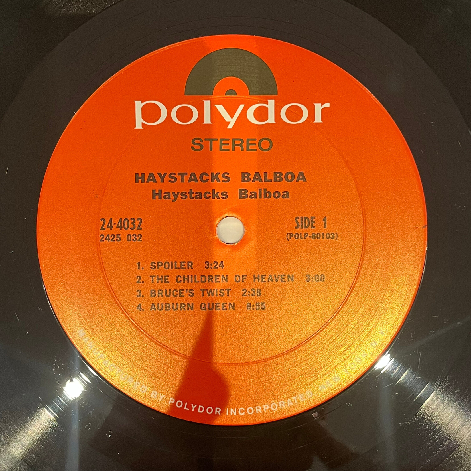 [Nick's Disk Pics] Haystacks Balboa: Haystacks Balboa (1970, US, NM) [POLYDOR]