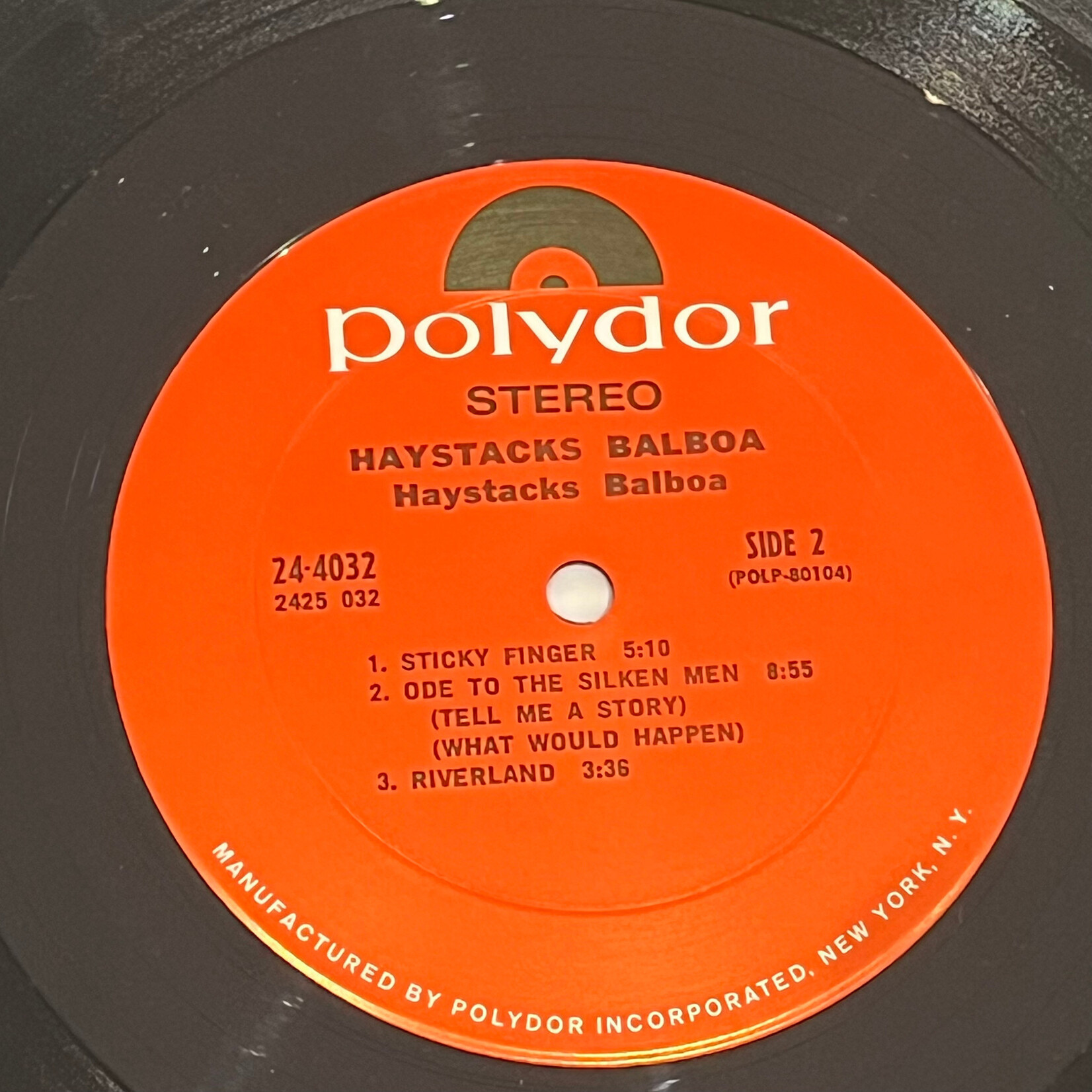 [Nick's Disk Pics] Haystacks Balboa: Haystacks Balboa (1970, US, NM) [POLYDOR]