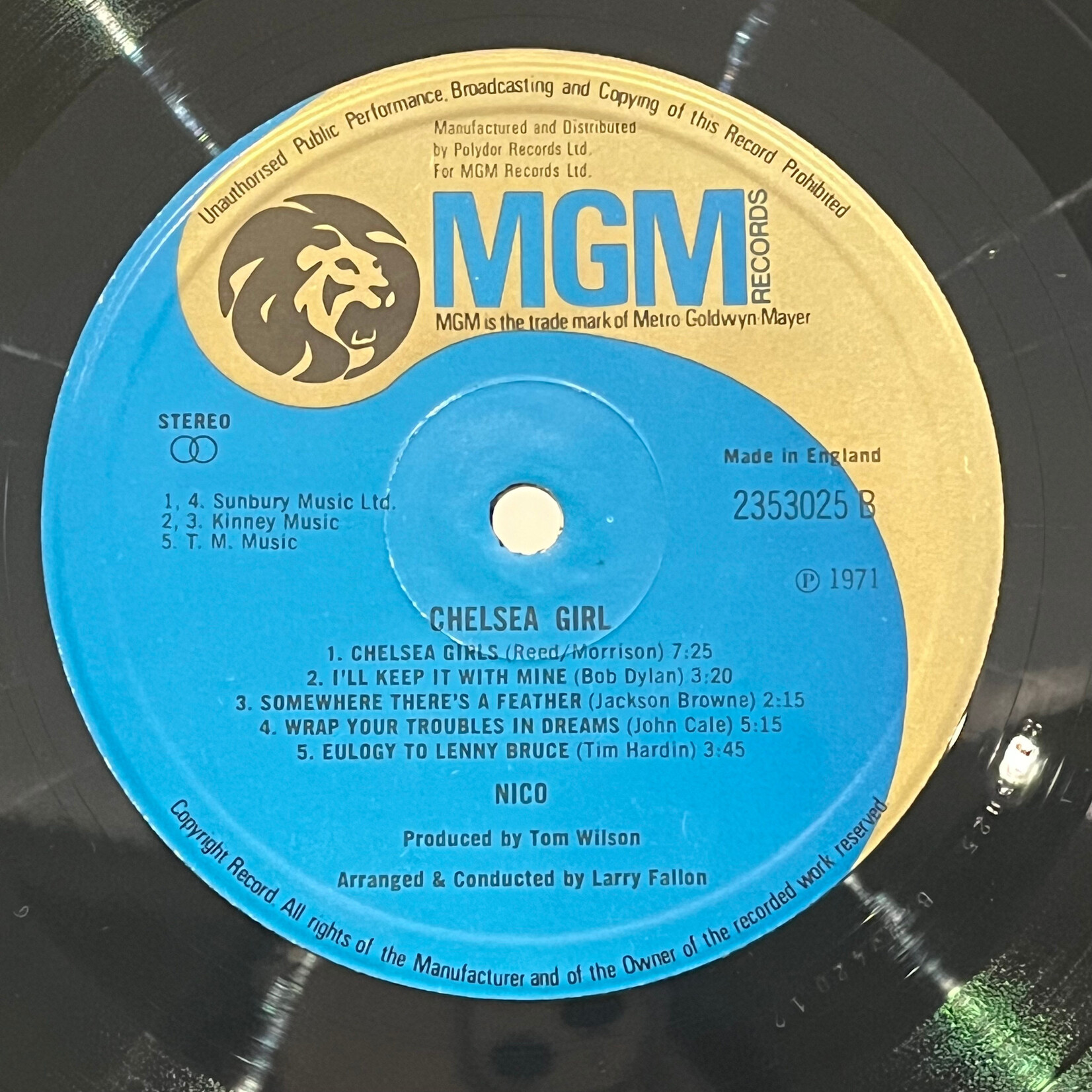 [Nick's Disk Pics] Nico: Chelsea Girl (1971, UK, NM) [MGM]