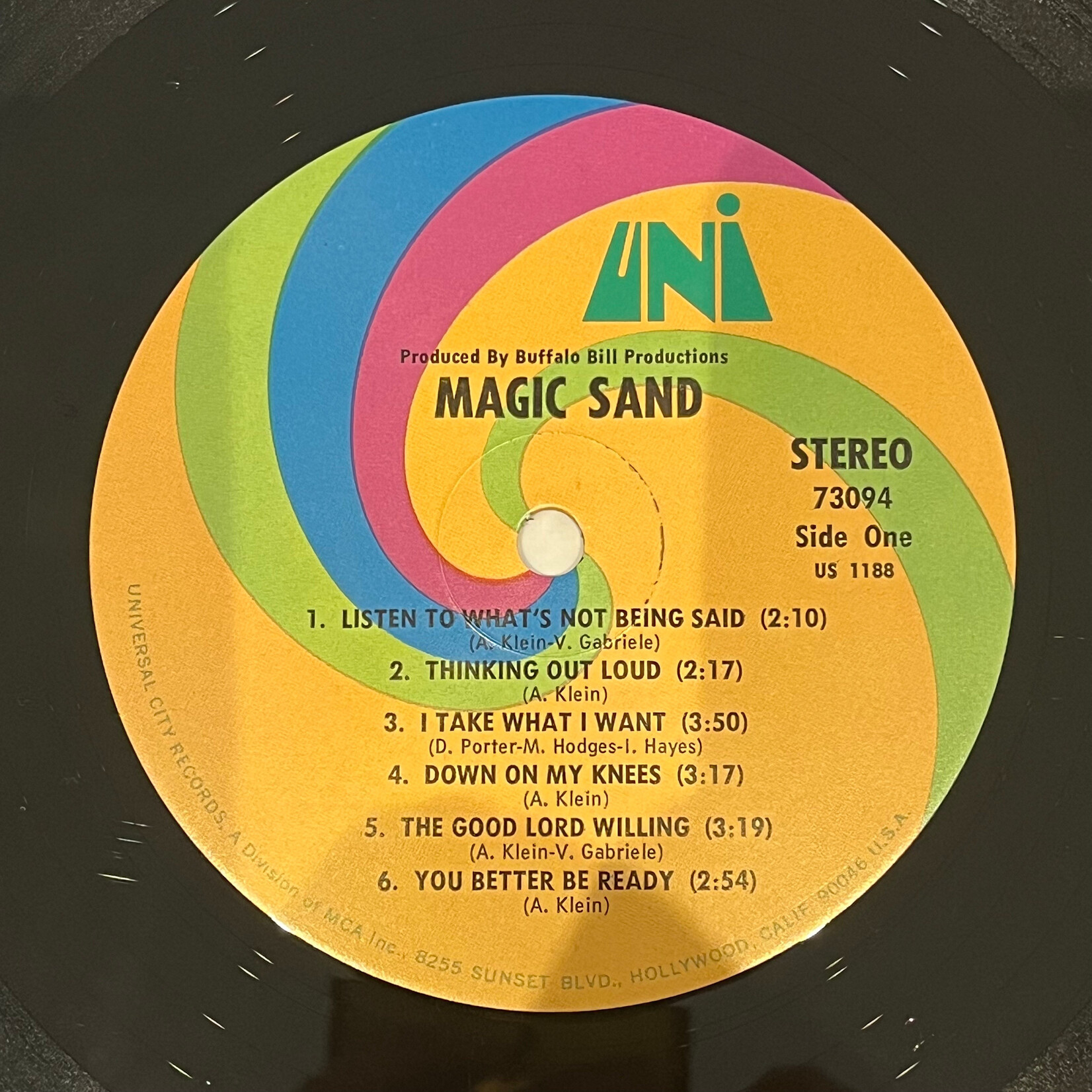 [Nick's Disk Pics] Magic Sand: Magic Sand (1970, US, NM) [UNI]