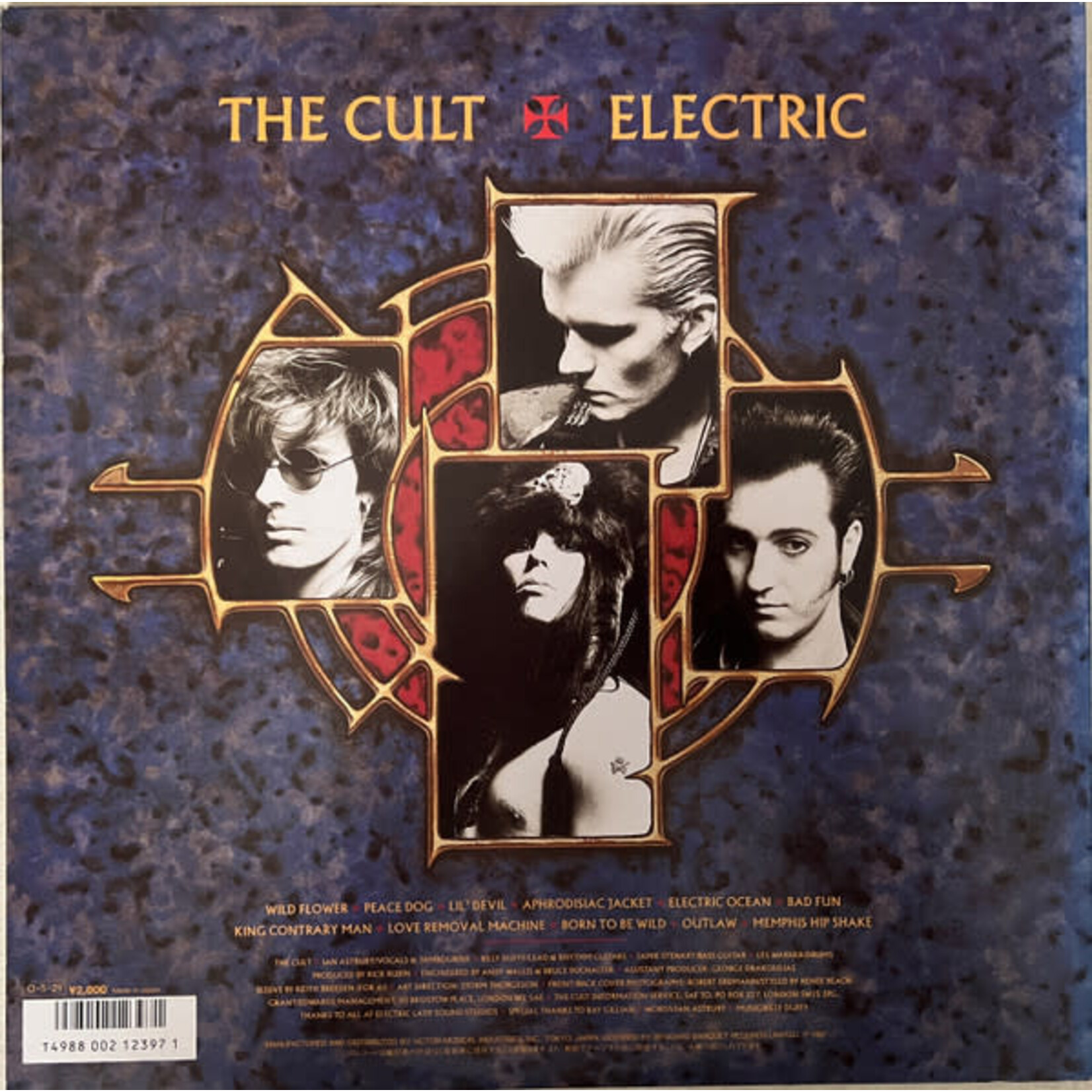[Nick's Disk Pics] Cult: Electric (1987, Japan, w/ both inserts, NM)[VICTOR]