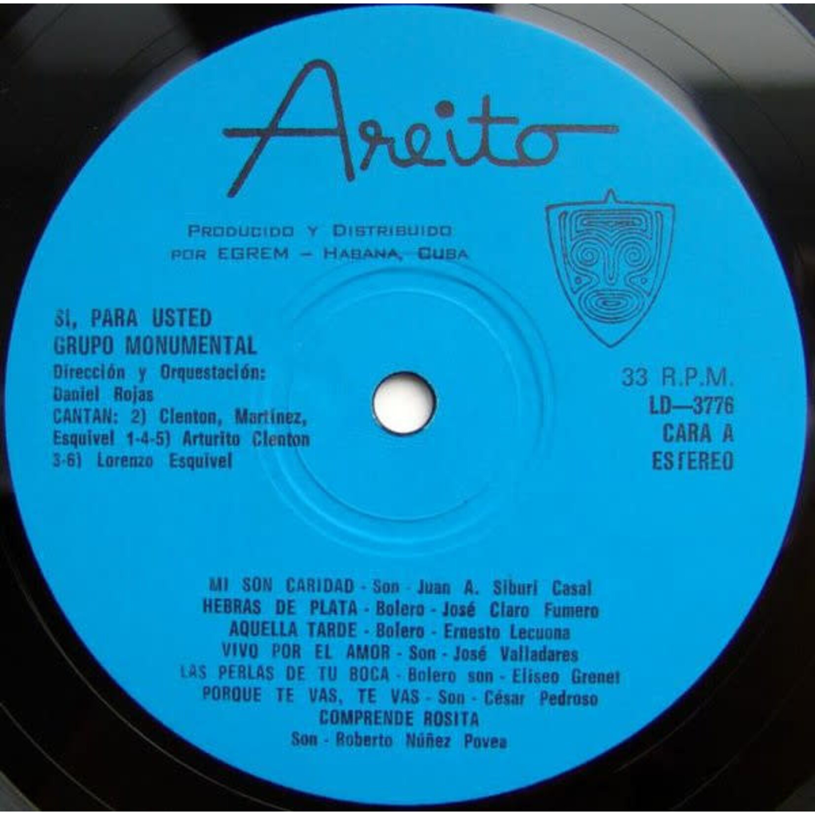 [Nick's Disk Pics] Grupo Monumental: Si, Para Usted (Cuba, VG+) [AREITO]