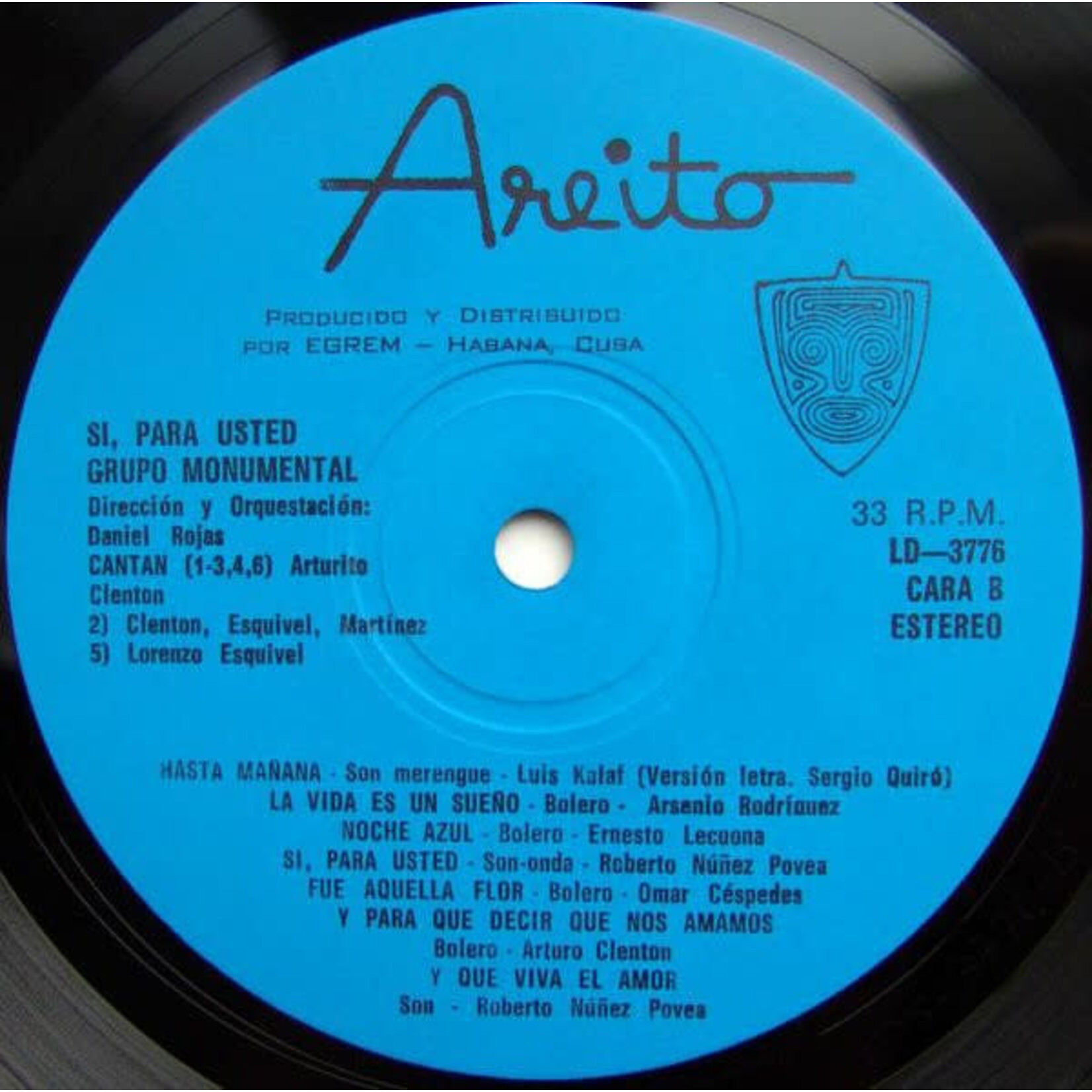 [Nick's Disk Pics] Grupo Monumental: Si, Para Usted (Cuba, VG+) [AREITO]