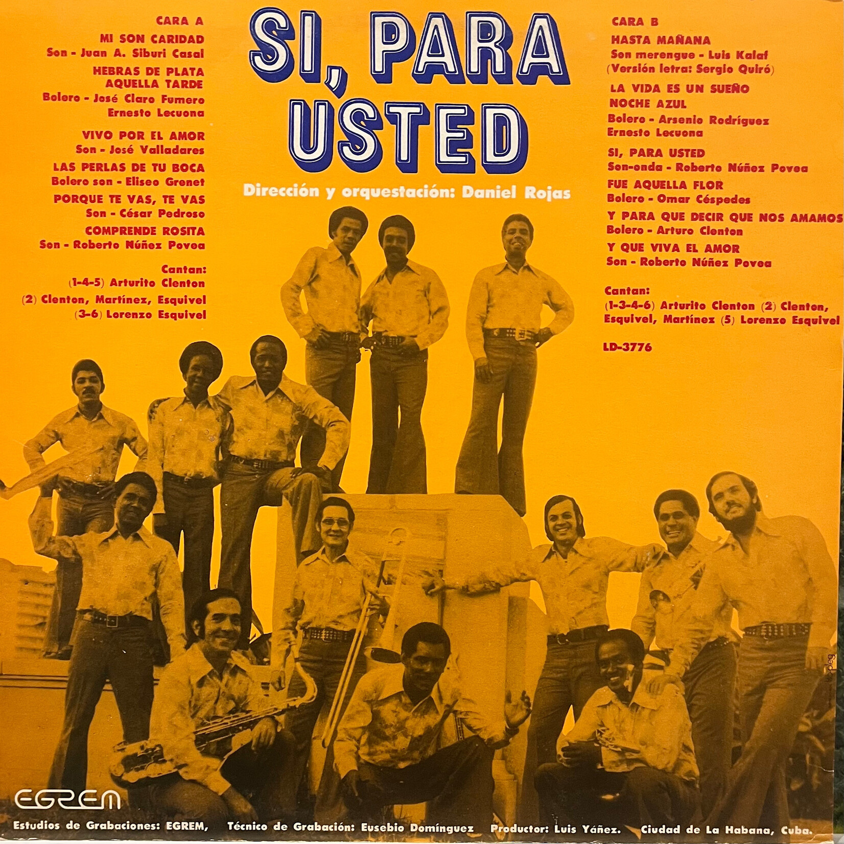 [Nick's Disk Pics] Grupo Monumental: Si, Para Usted (Cuba, VG+) [AREITO]