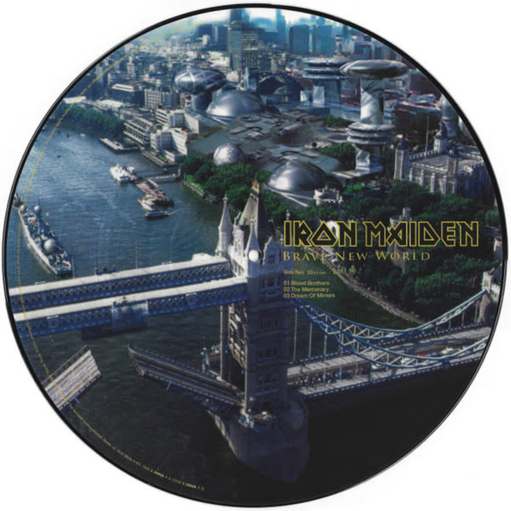 [Nick's Disk Pics] Iron Maiden: Brave New World (2000, UK, 1st Issue Picture Disk, NM)[EMI]