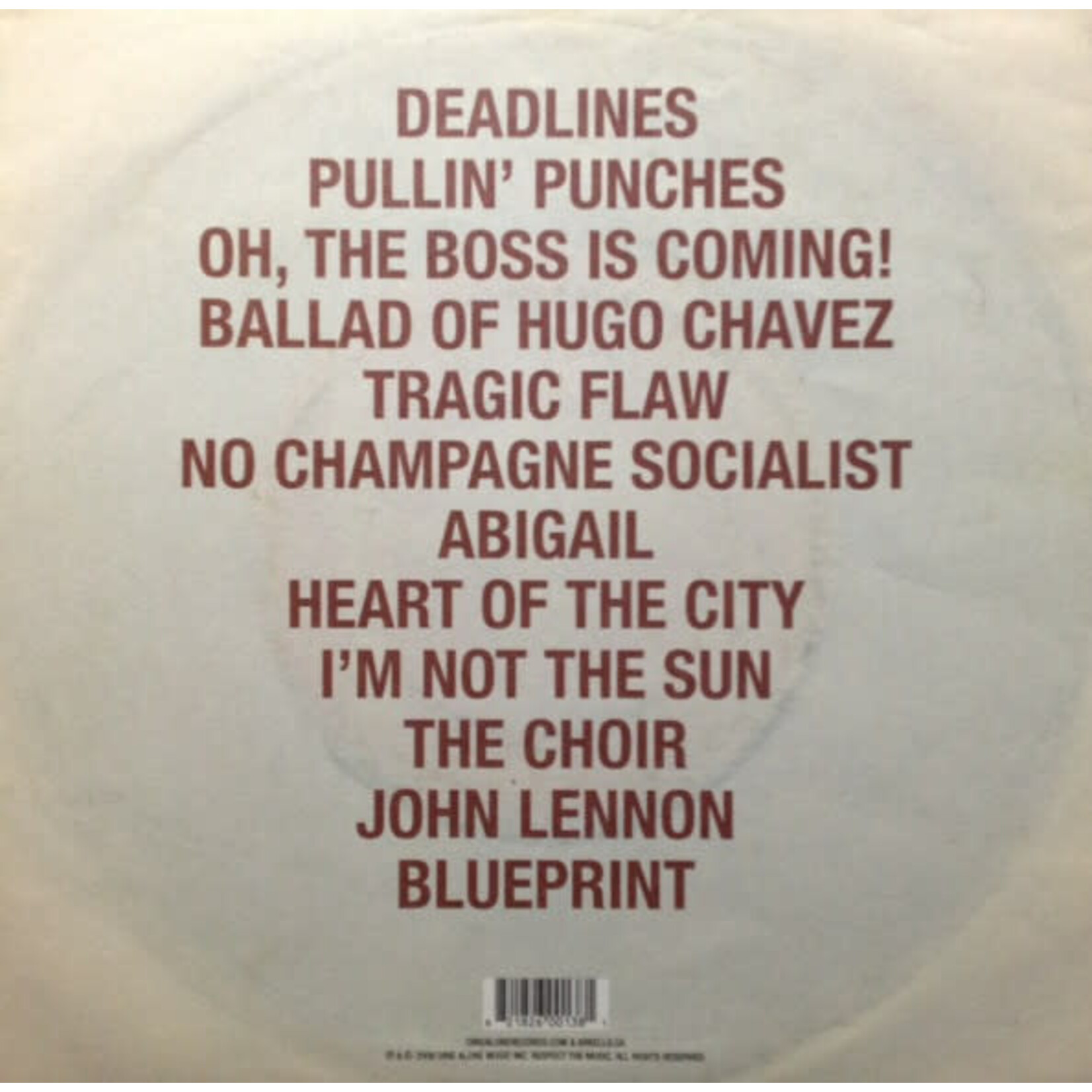 [Nick's Disk Pics] Arkells: Jackson Square (Deluxe 2LP Repress, Complete w/ Inserts, NM)[DINE ALONE]