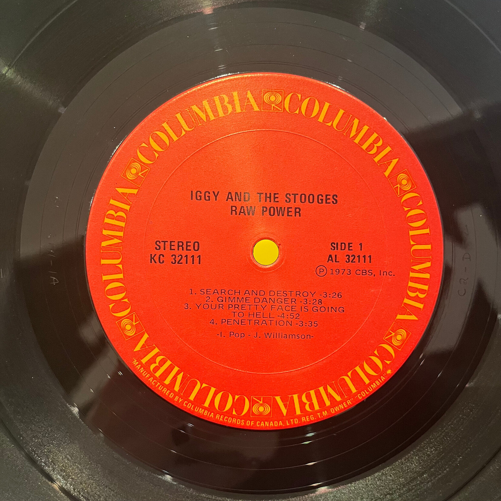 [Nick's Disk Pics] Stooges: Raw Power (1973 Press, VG+) [COLUMBIA]