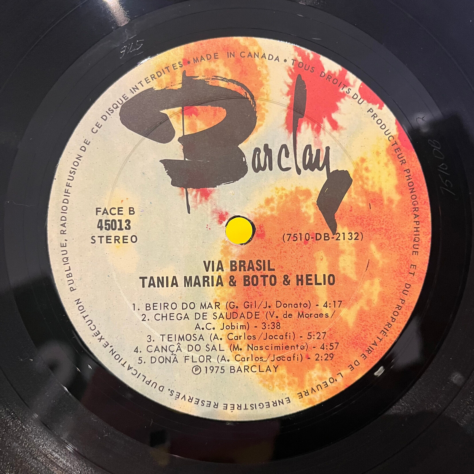 [Nick's Disk Pics] Tania Maria, Boto & Helio: Via Brasil Volume 2 (1975, Canada, VG+) [BARCLAY]