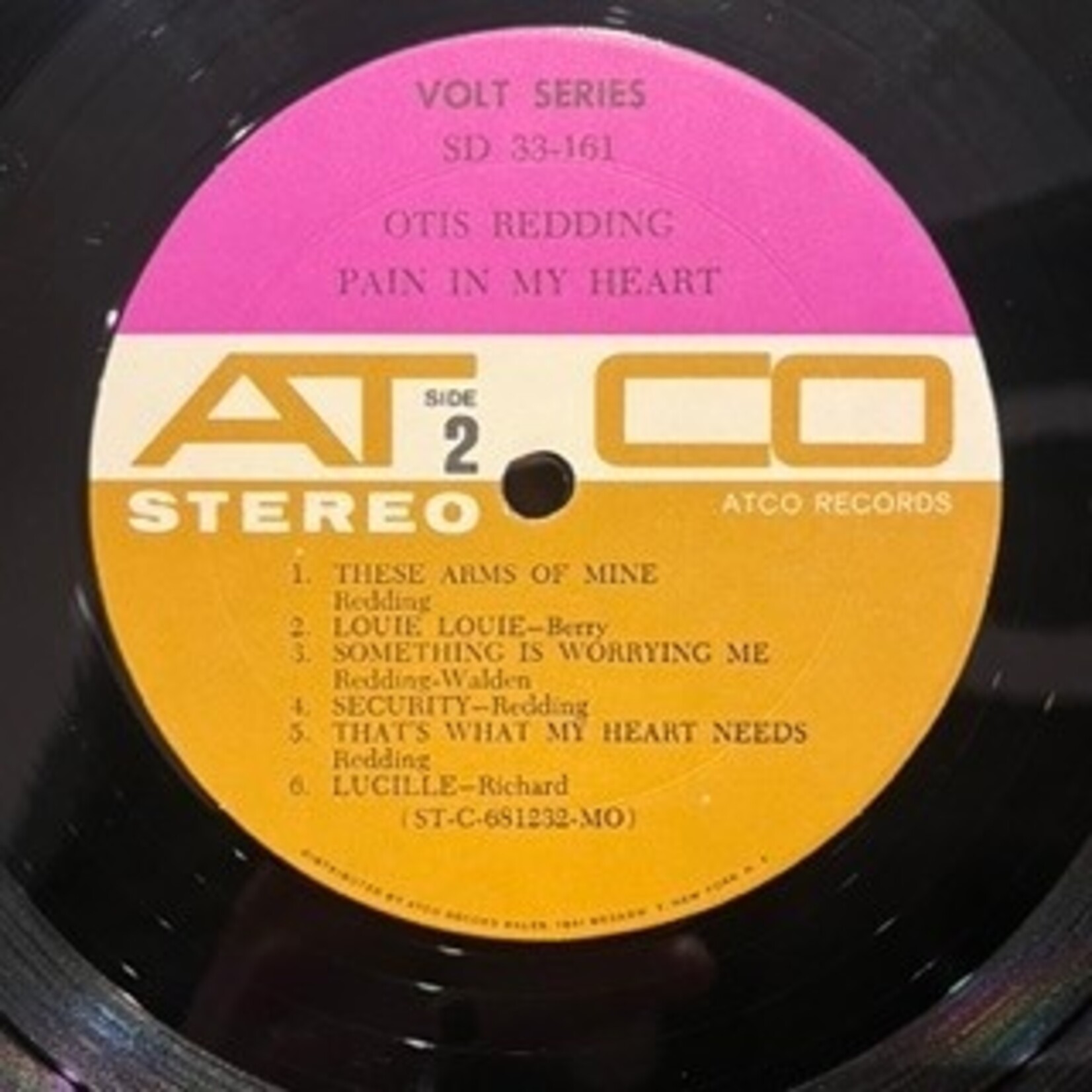 [Nick's Disk Pics] Redding, Otis: Pain In My Heart (1965, US, Stereo, NM) [ATCO]