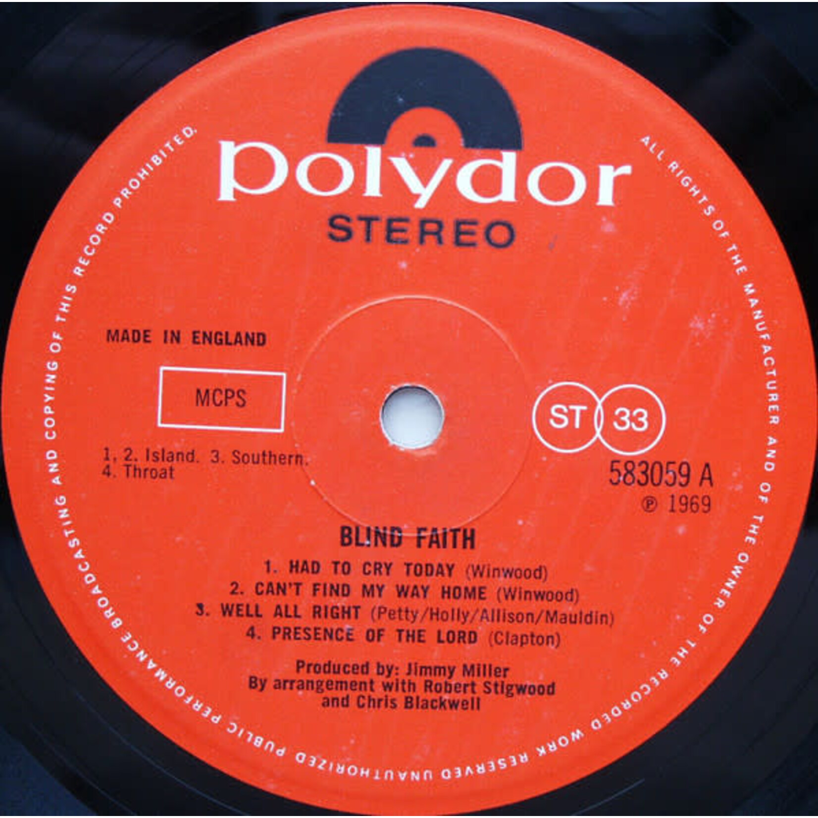 [Nick's Disk Pics] Blind Faith: Self-Titled (1969, UK, Original Pressing, w/Banned Cover, NM) [POLYDOR]