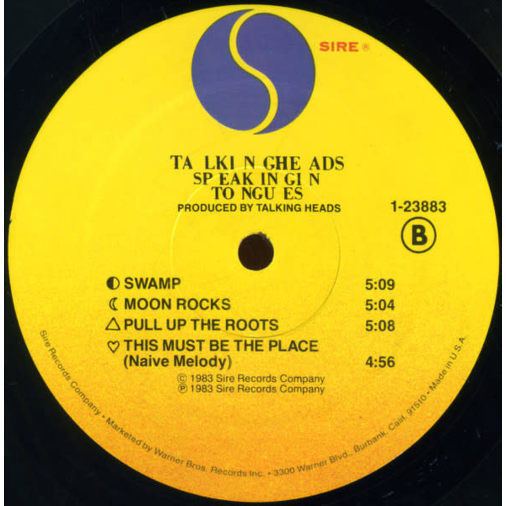 [Nick's Disk Pics] Talking Heads: Speaking In Tounges (1983, CANADA, 1st Issue, Promo, NM) [WARNER]