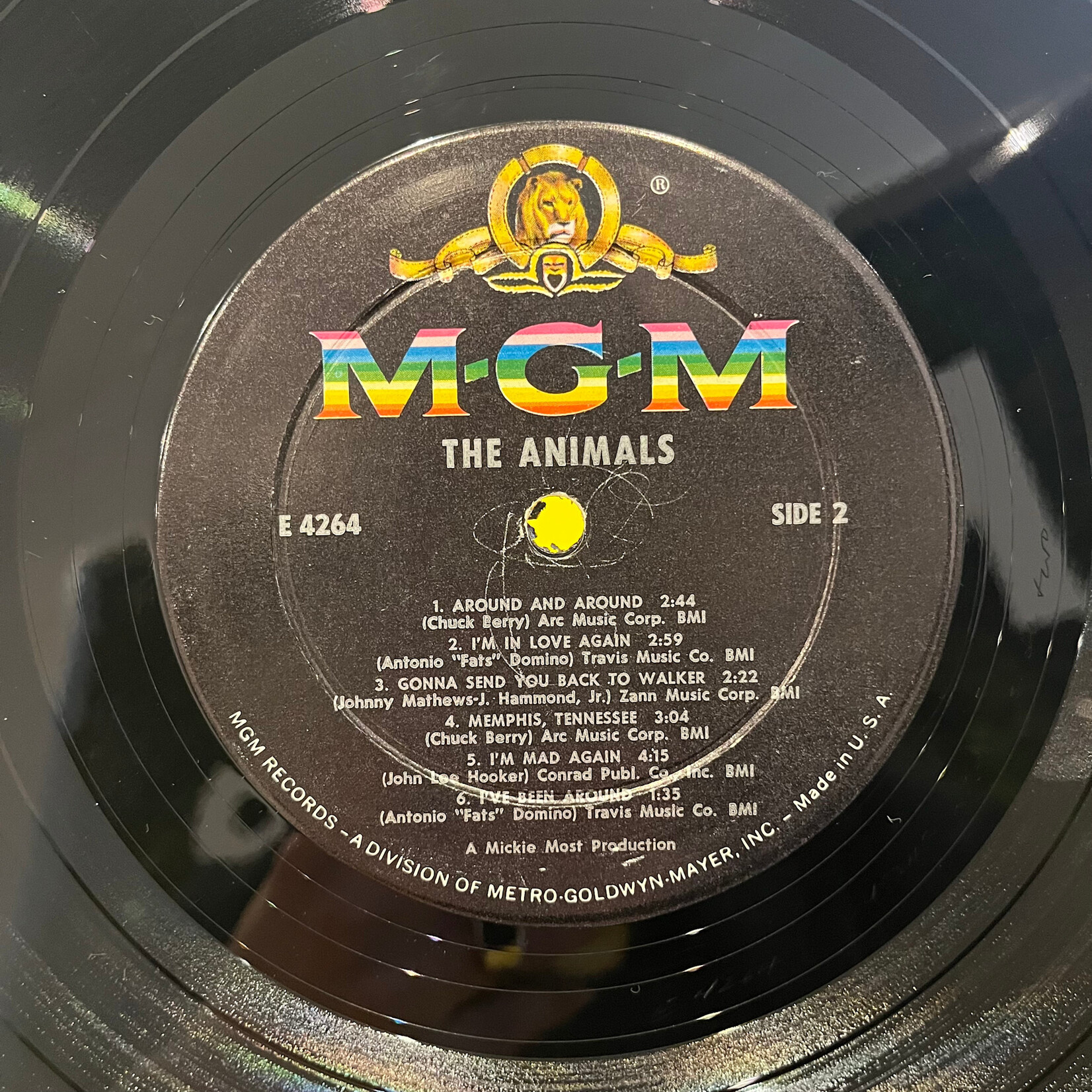 [Nick's Disk Pics] Animals: Self-Titled (1964, USA, Mono, Ex/VG++) [MGM]