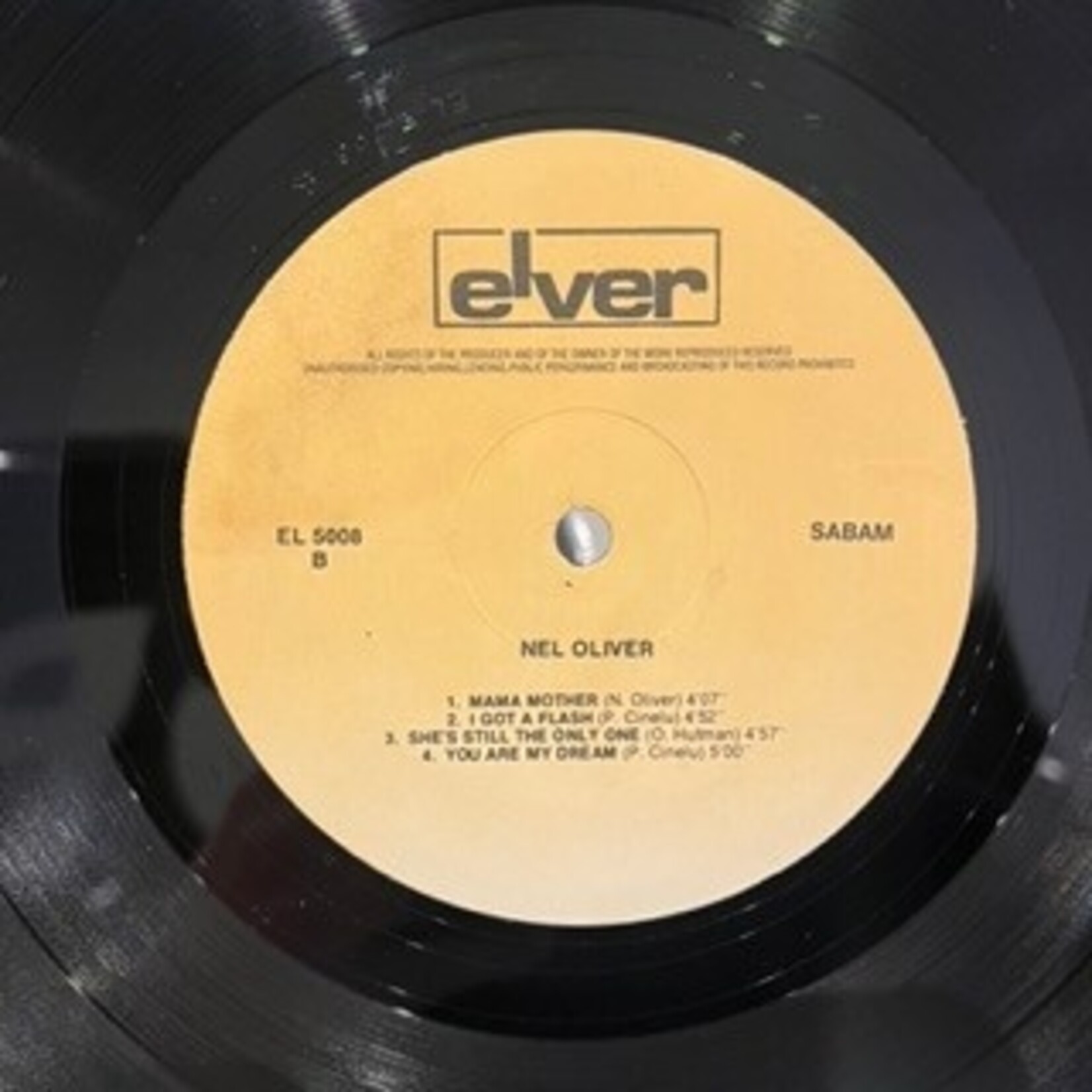 [Nick's Disk Pics] Oliver, Nel: Self-Titled (1980, Belgium, Beninoise Boogie, Disc VG+) [ELVER]
