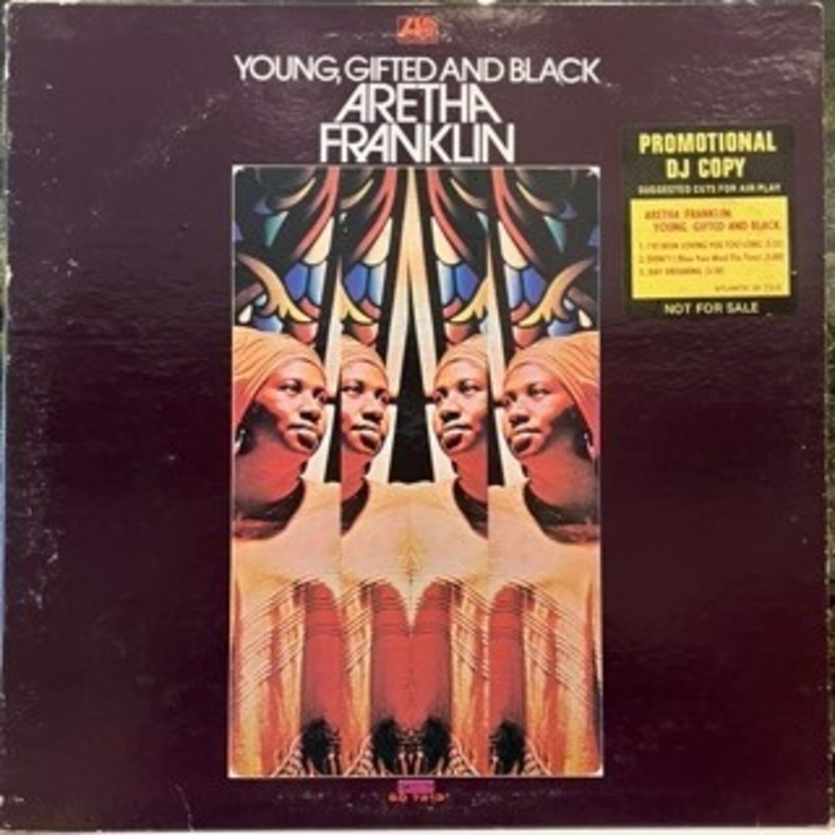 [Nick's Disk Pics] Franklin, Aretha: Young, Gifted and Black (1972, USA, White Promo Label, VG+) [ATLANTIC]