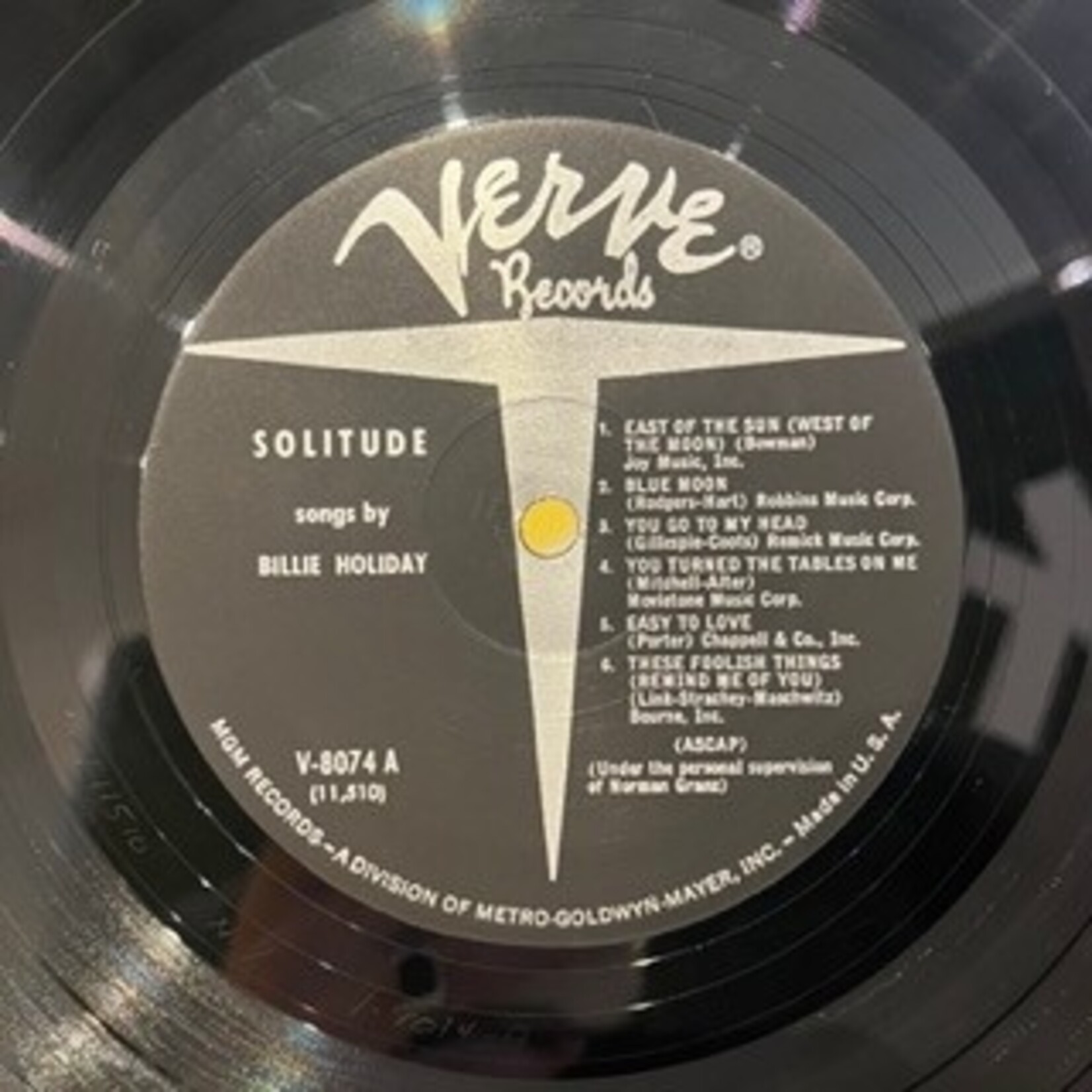 [Nick's Disk Pics] Holiday, Billie: Solitude (1960, USA, VG+) [VERVE]