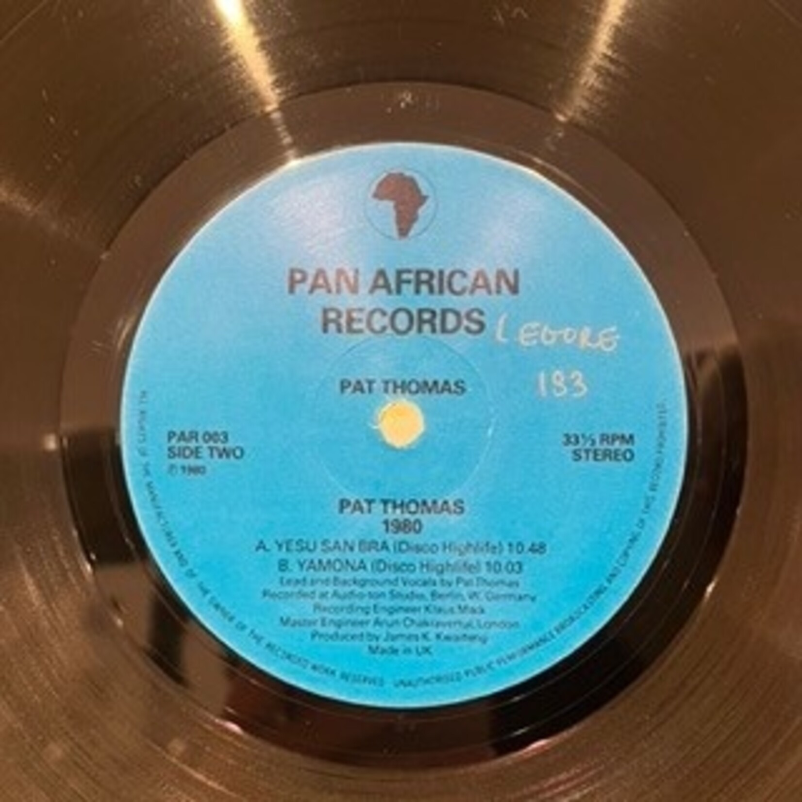 [Nick's Disk Pics] Thomas, Pat: 1980 (1980, UK, VG) [PAN AFRICAN]