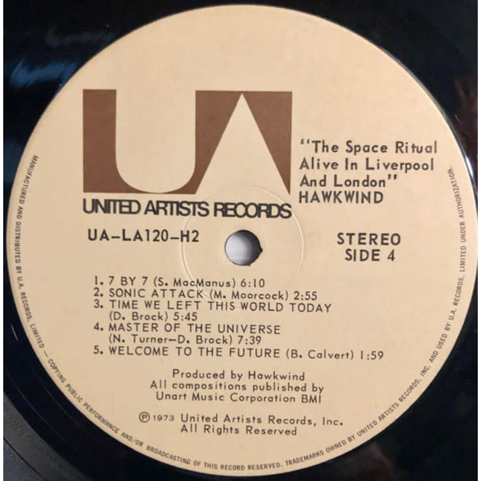 [Nick's Disk Pics] Hawkwind: Space Ritual (1973 Press, Fold-Out Cover, NM) [UNITED ARTISTS]