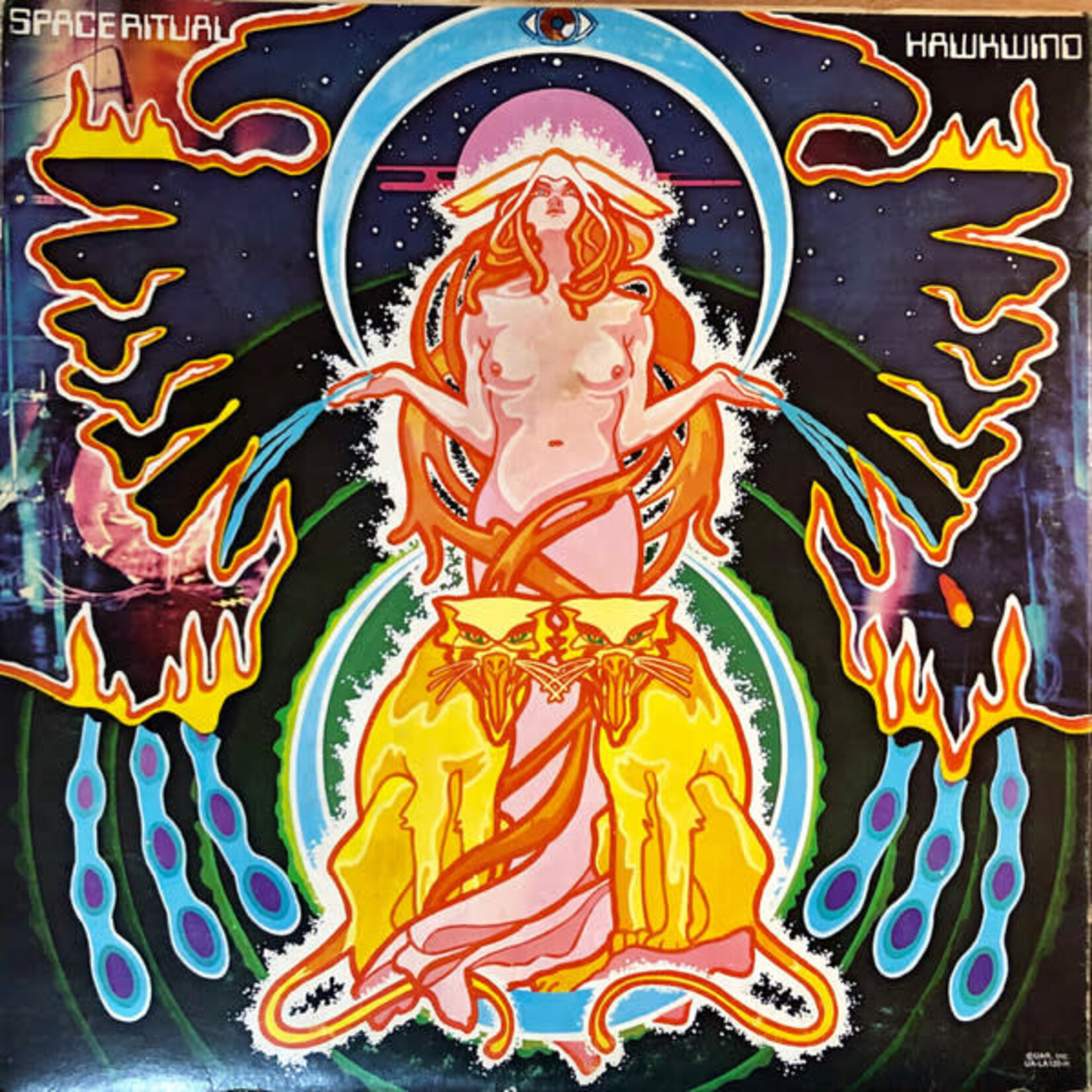 [Nick's Disk Pics] Hawkwind: Space Ritual (1973 Press, Fold-Out Cover, NM) [UNITED ARTISTS]