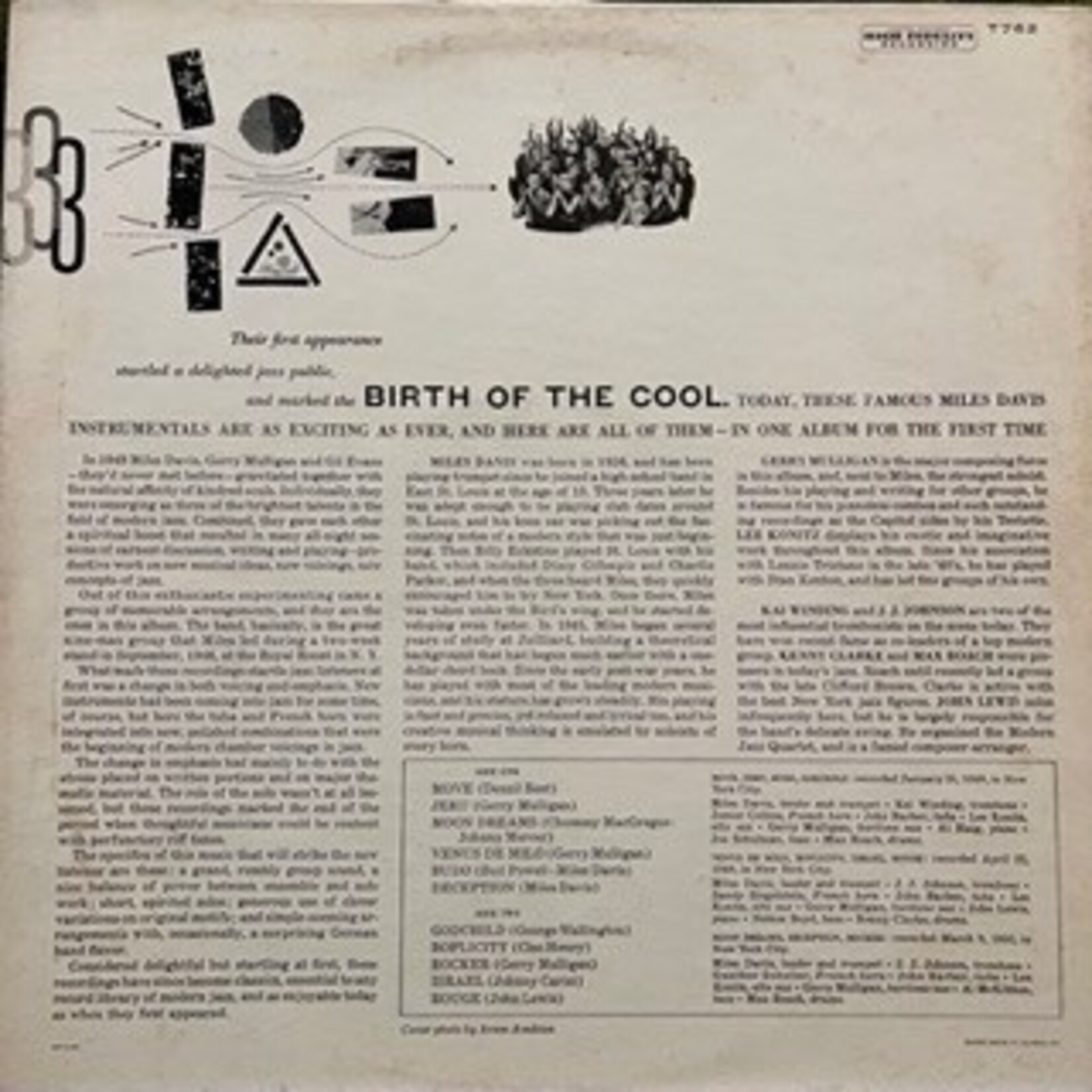 [Nick's Disk Pics] Davis, Miles: Birth Of The Cool (1957, Canada, 1st Edition,  1st Cover, VG+) [CAPITOL]
