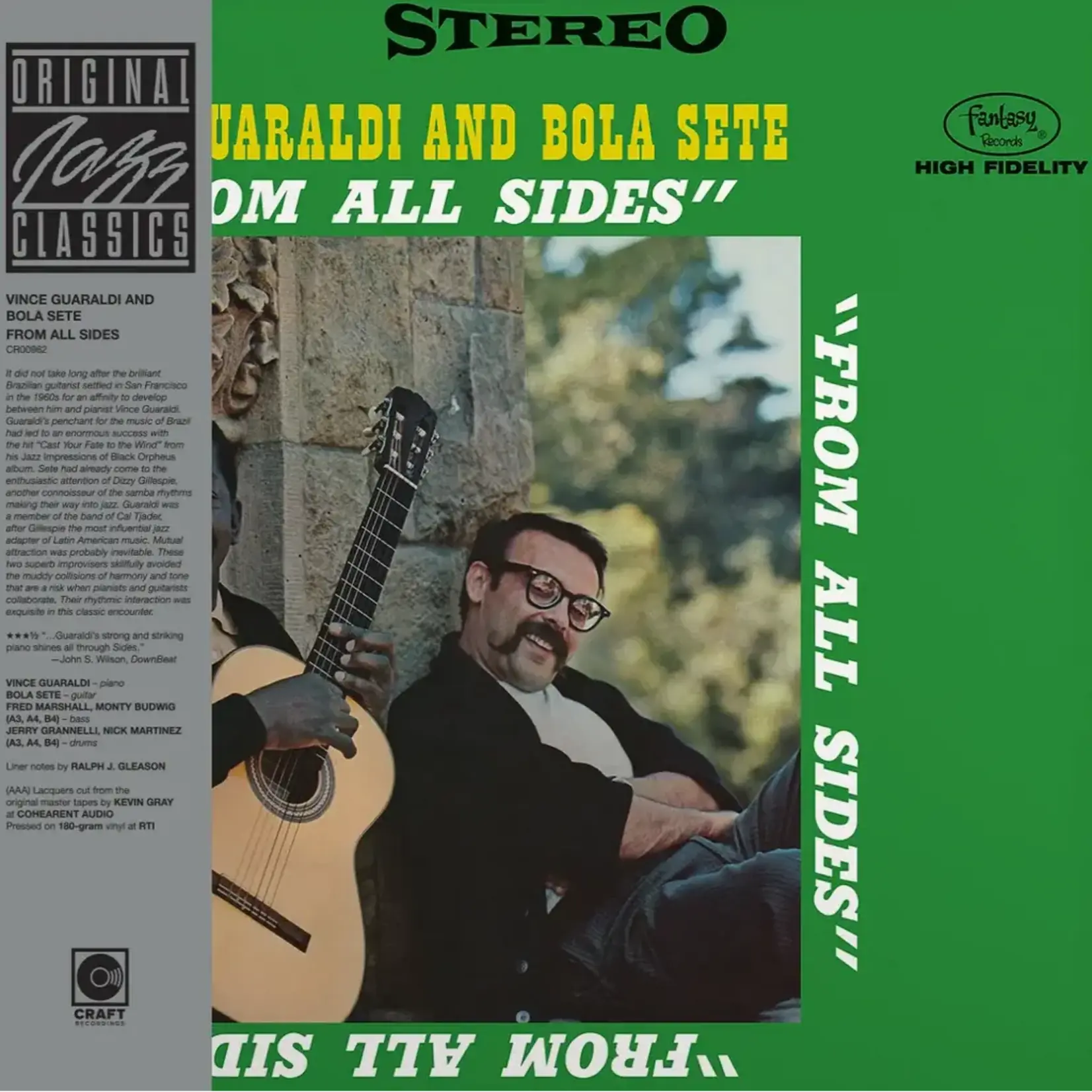 [New Vinyl] Guaraldi,Vince/Sete,Bola: From All Sides [CONCORD JAZZ INC.]