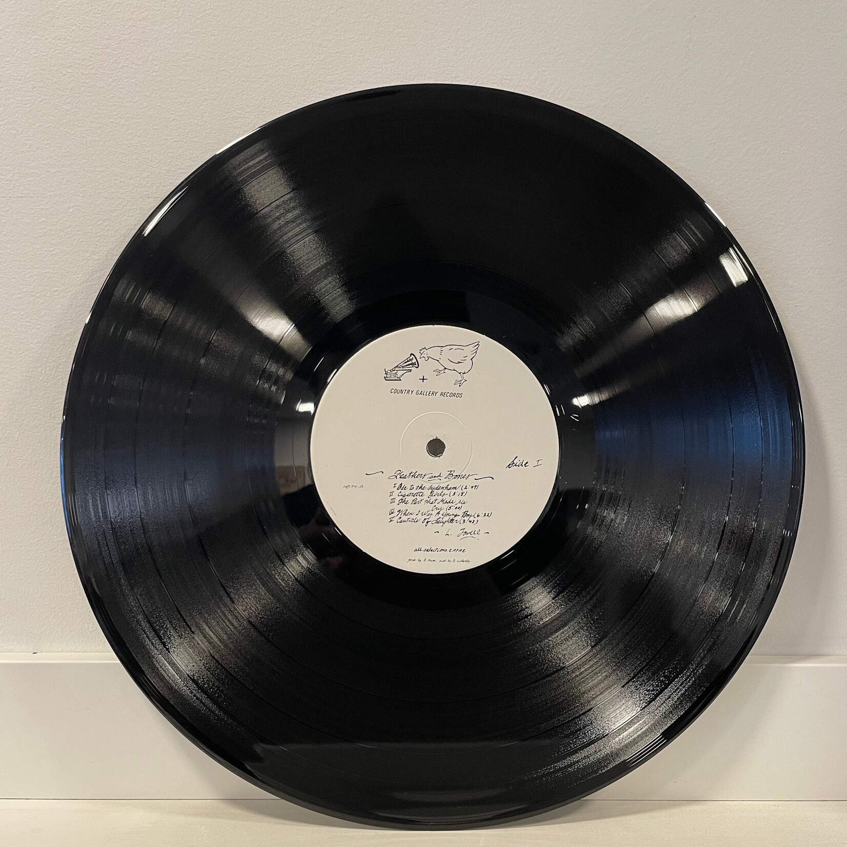 [Kollectible Vinyl] Towell, Larry: Feathers And Bones (1980, Canada, VG+) [COUNTRY GALLERY]