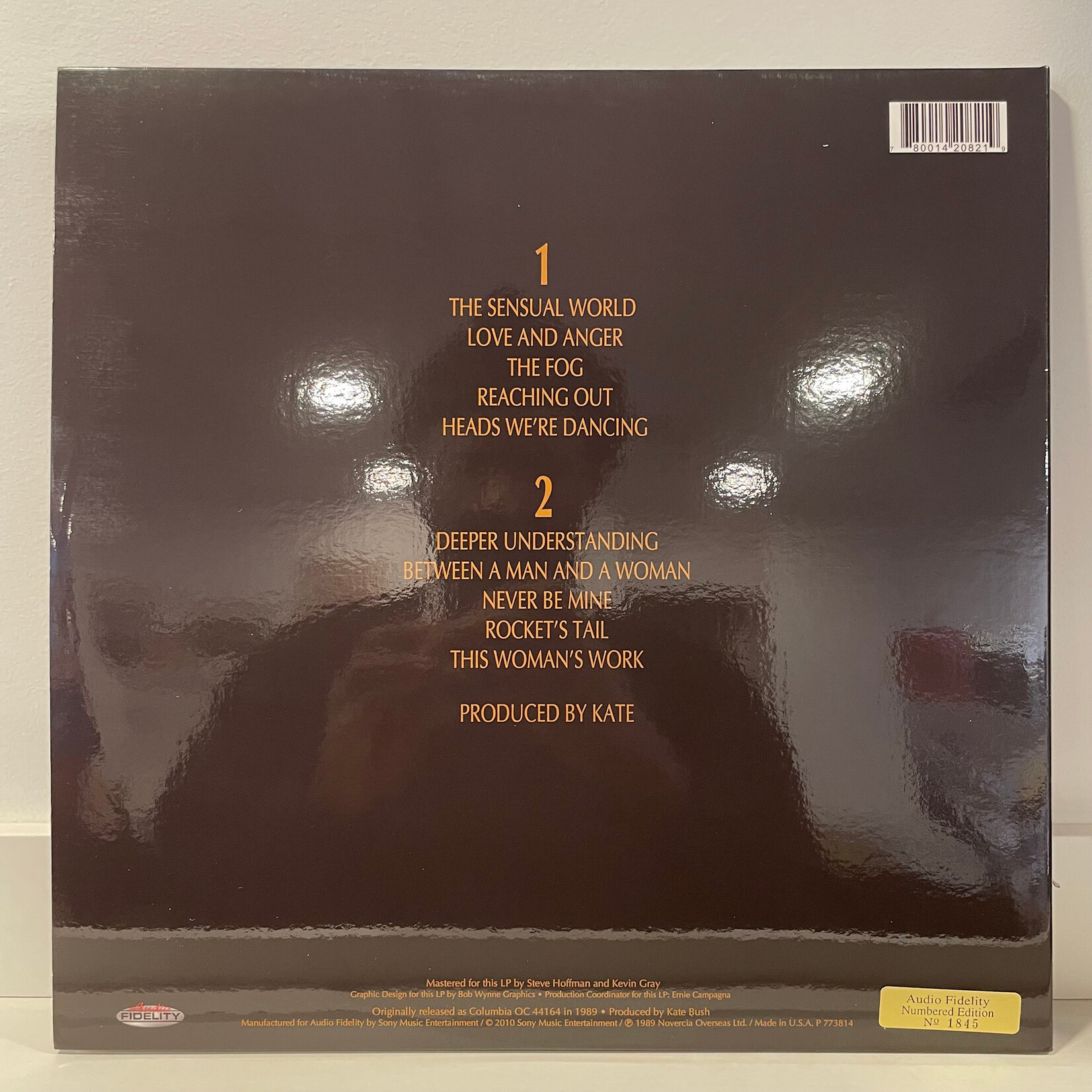 [Kollectible Vinyl] Bush, Kate: The Sensual World (2010, USA, Limited Edition Audiophile, VG+) [AUDIO FIDELITY]