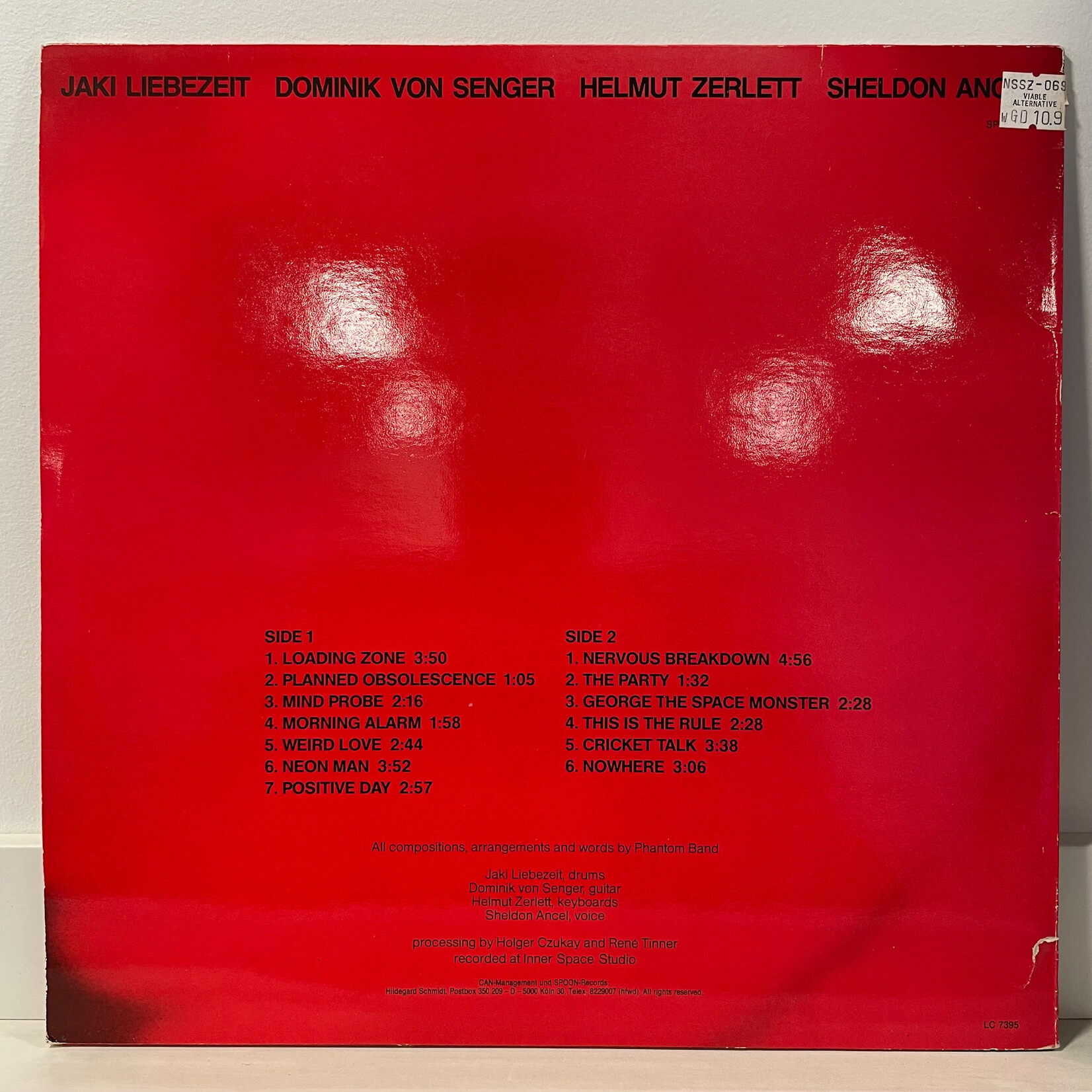 [Kollectible Vinyl] Phantom Band: Nowhere (1984, Germany, VG+) [SPOON]