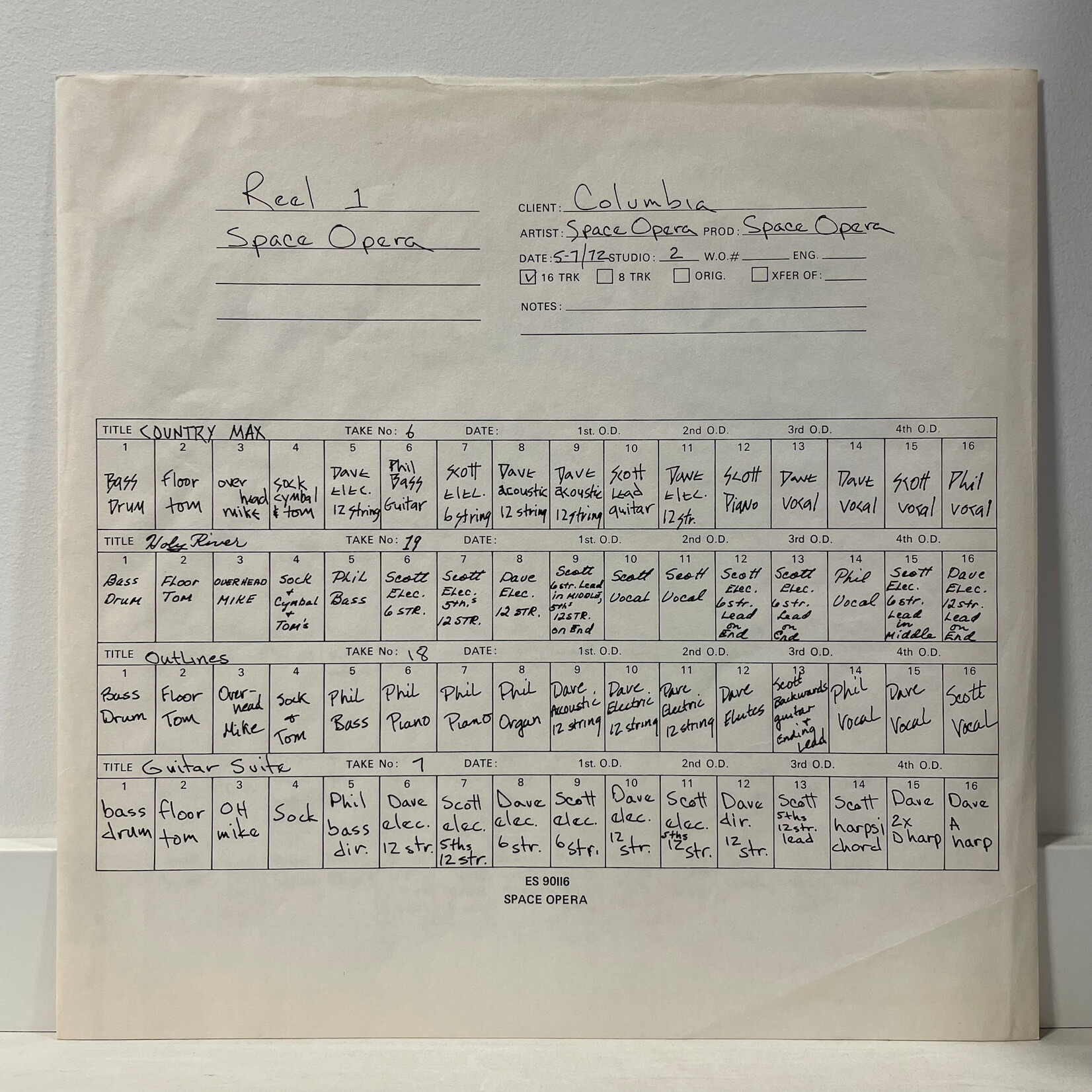 [Kollectible Vinyl] Space Opera: Self-titled (1972, Canada, w/ Inner, VG+) [COLUMBIA]