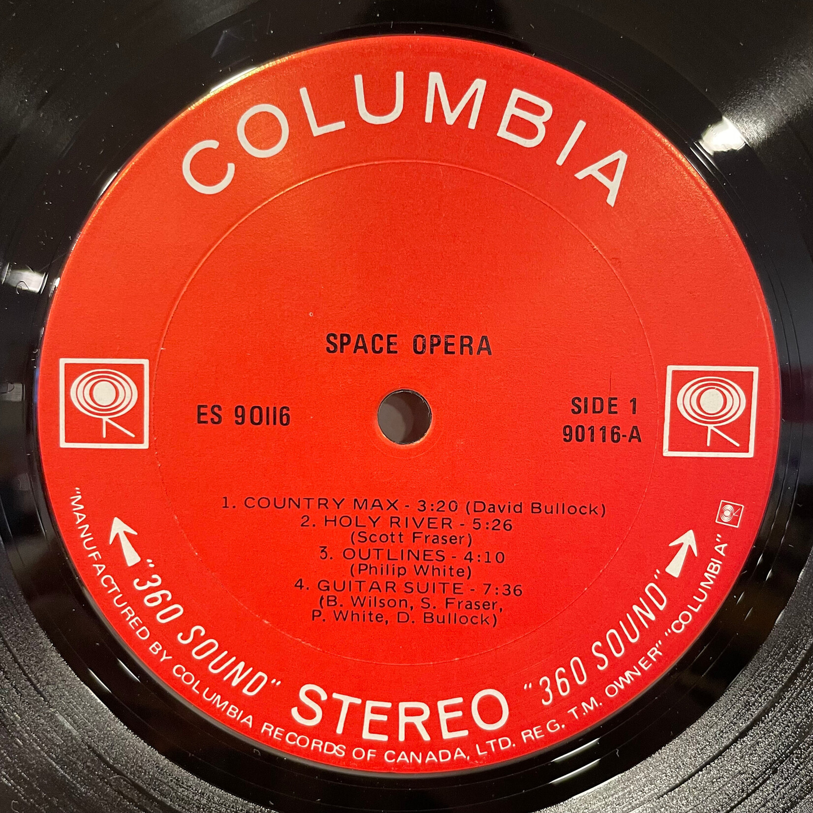 [Kollectible Vinyl] Space Opera: Self-titled (1972, Canada, w/ Inner, VG+) [COLUMBIA]