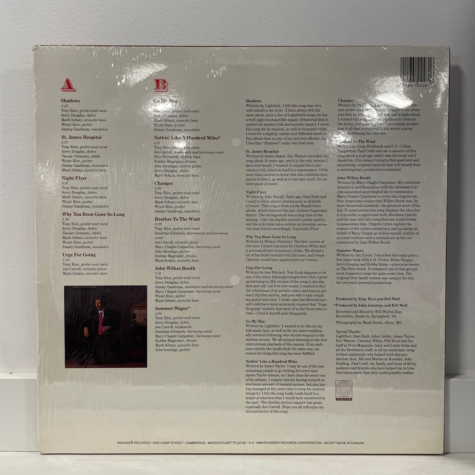 [Kollectible Vinyl] Rice, Tony: Native American (1988, USA, VG+) [ROUNDER]