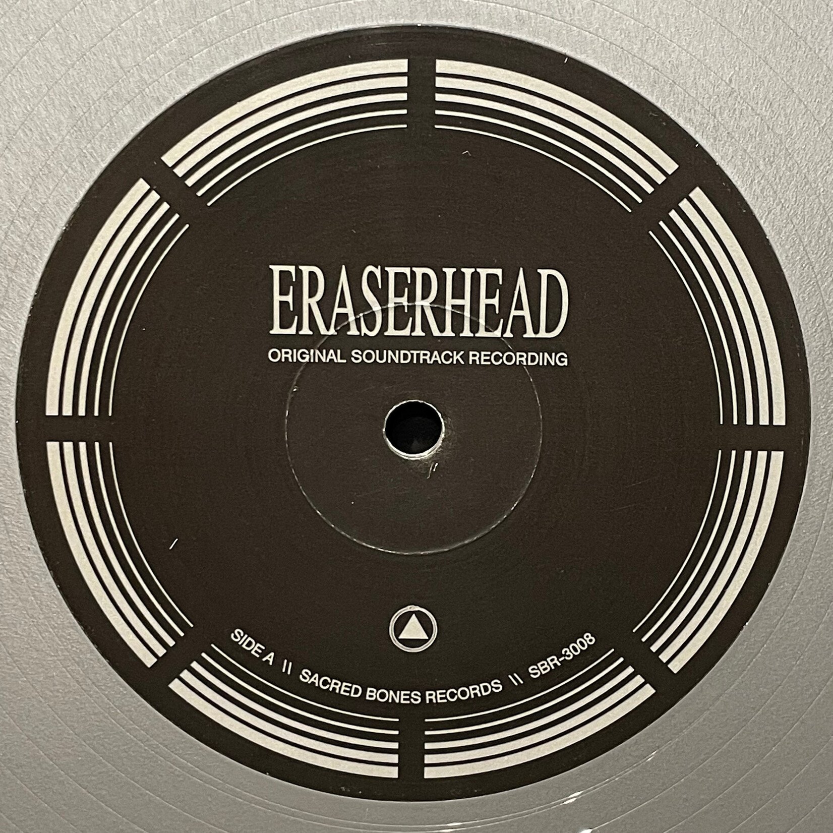 [Kollectible Vinyl] Lynch, David & Alan R. Splet: Eraserhead (Original Soundtrack Recording) (2017, USA, Limited Edition Silver w/ 7", VG+) [SACRED BONES]
