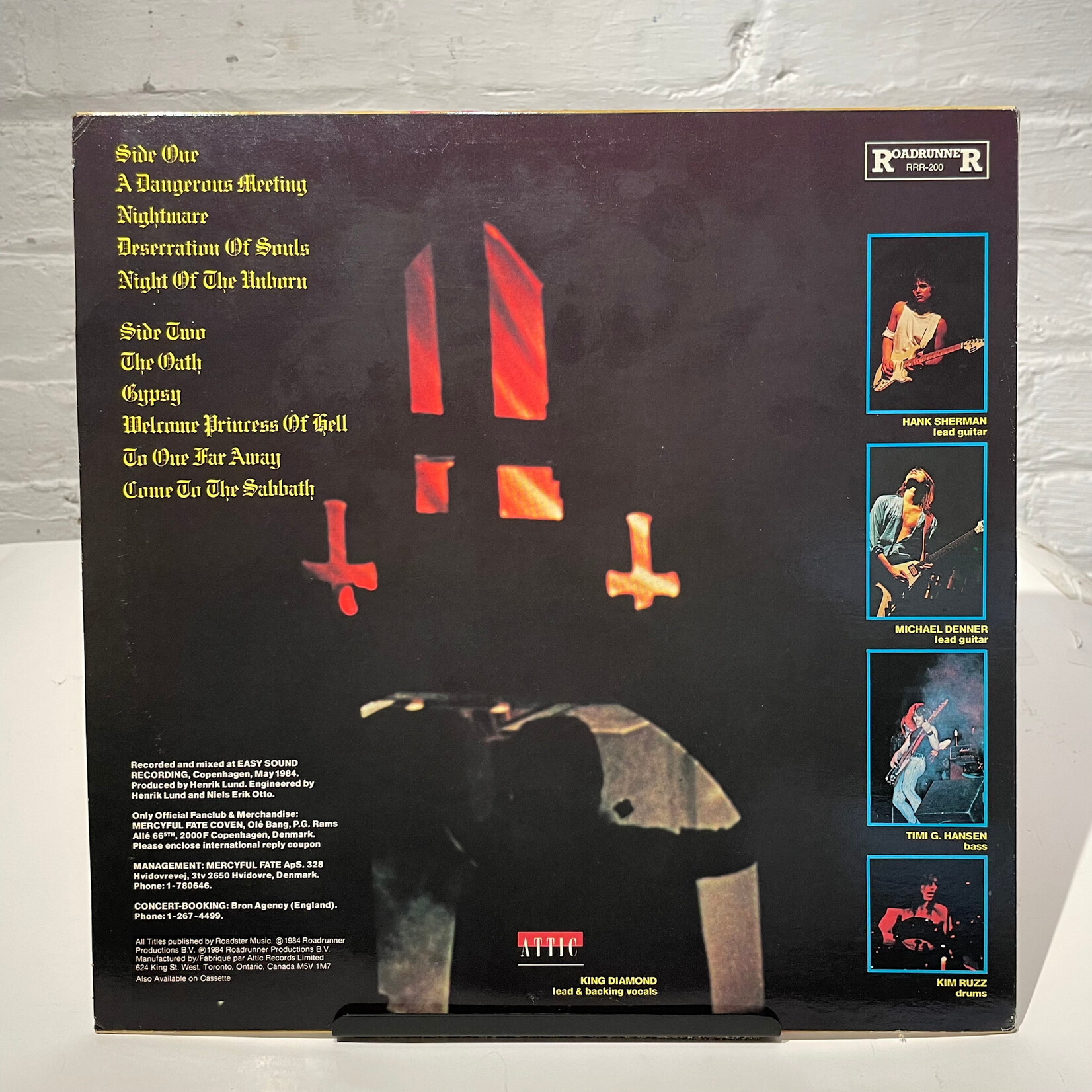 [Kollectible Vinyl] Mercyful Fate – Don't Break The Oath (1984, Canada, w/ Inner, Disc VG+) [ROADRUNNER]