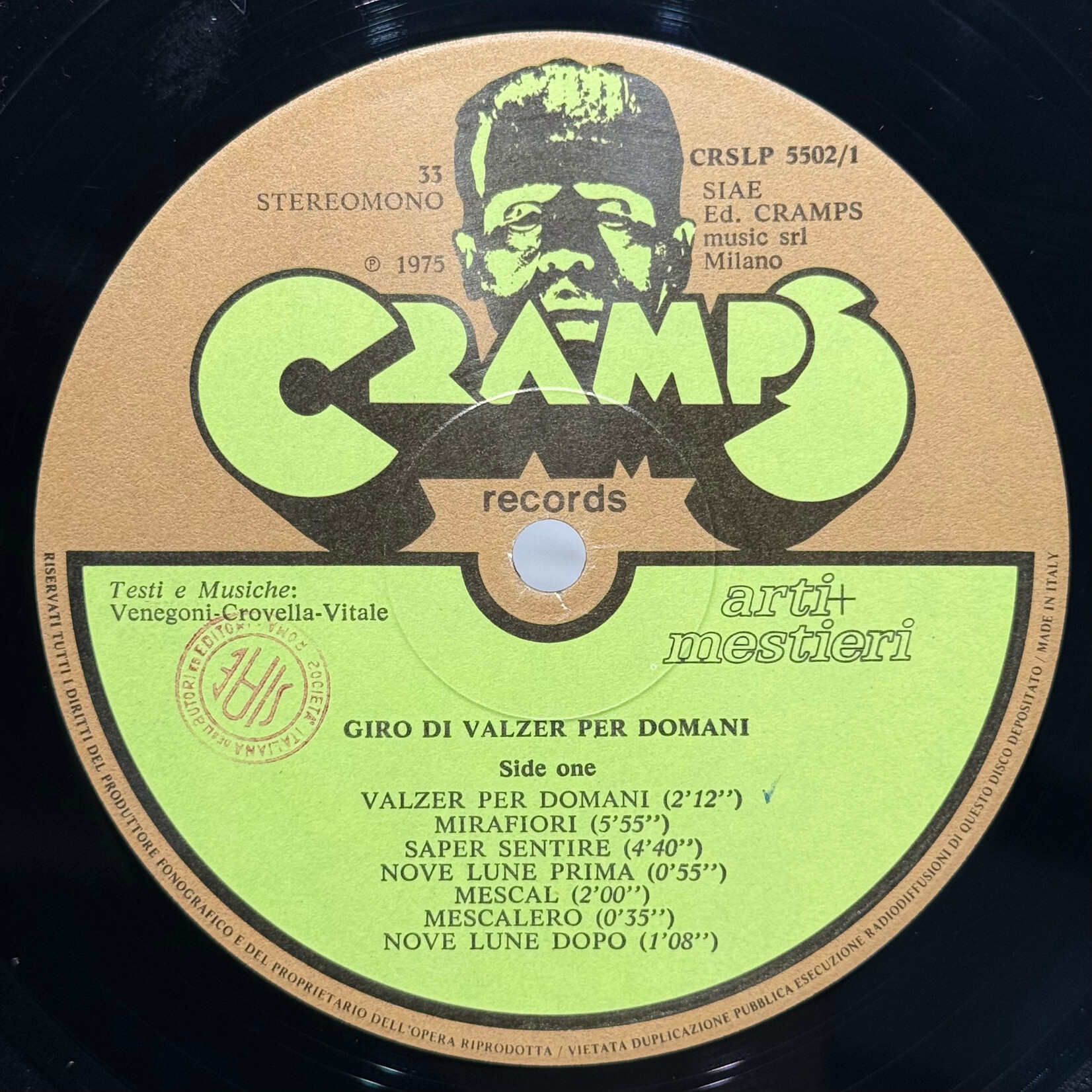 [Kollectible Vinyl] Arti+Mestieri: Giro Di Valzer Per Domani (1975, Italy, VG+) [CRAMPS]