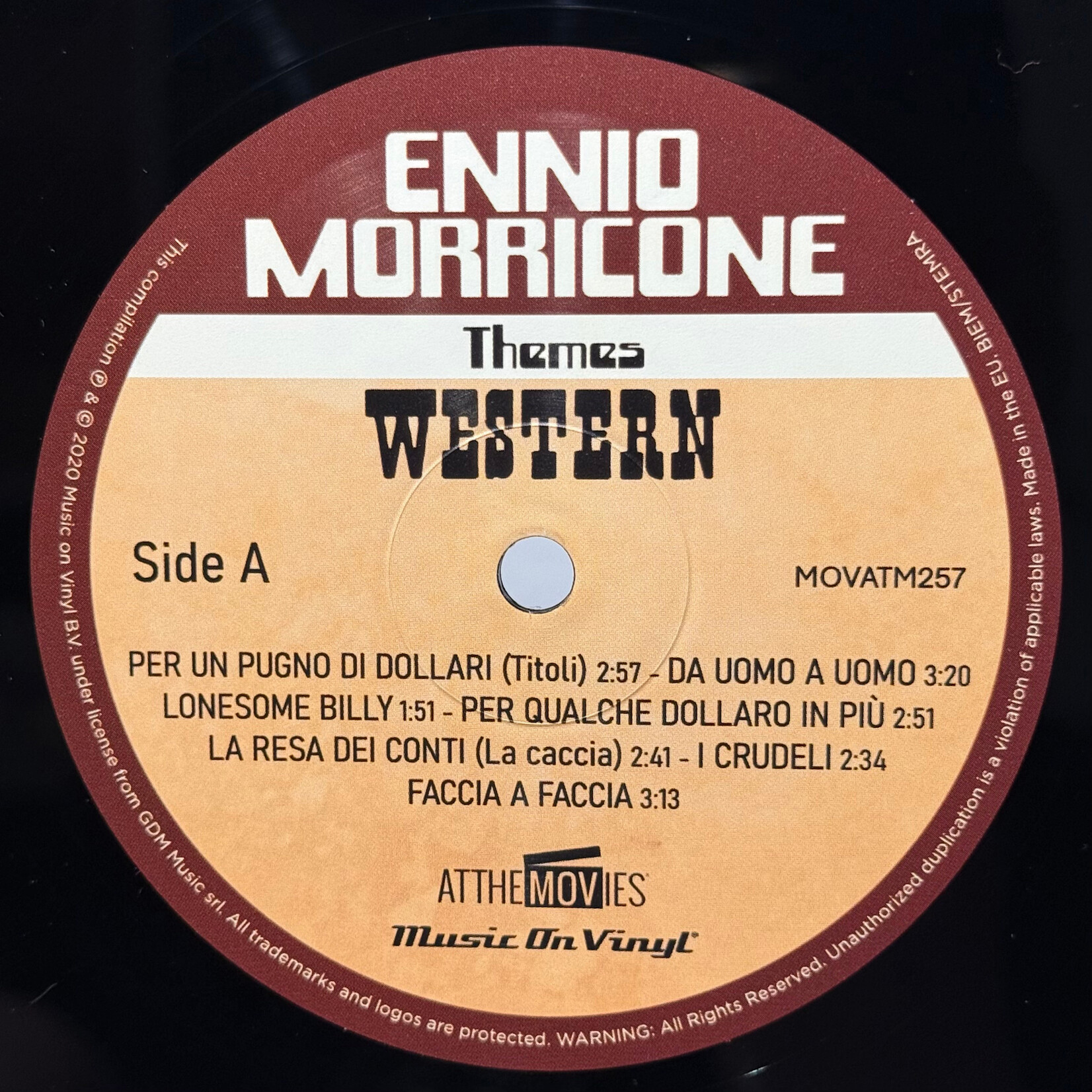 Ennio Morricone - Western (2020, Europe, VG+)