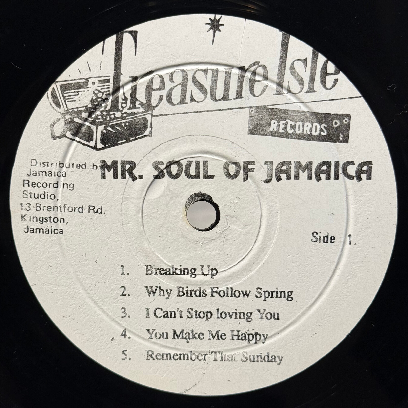 [Kollectible Vinyl] Ellis, Alton: Mr Soul Of Jamaica (1974, Jamaica, Disc VG+) [TREASURE ISLE]