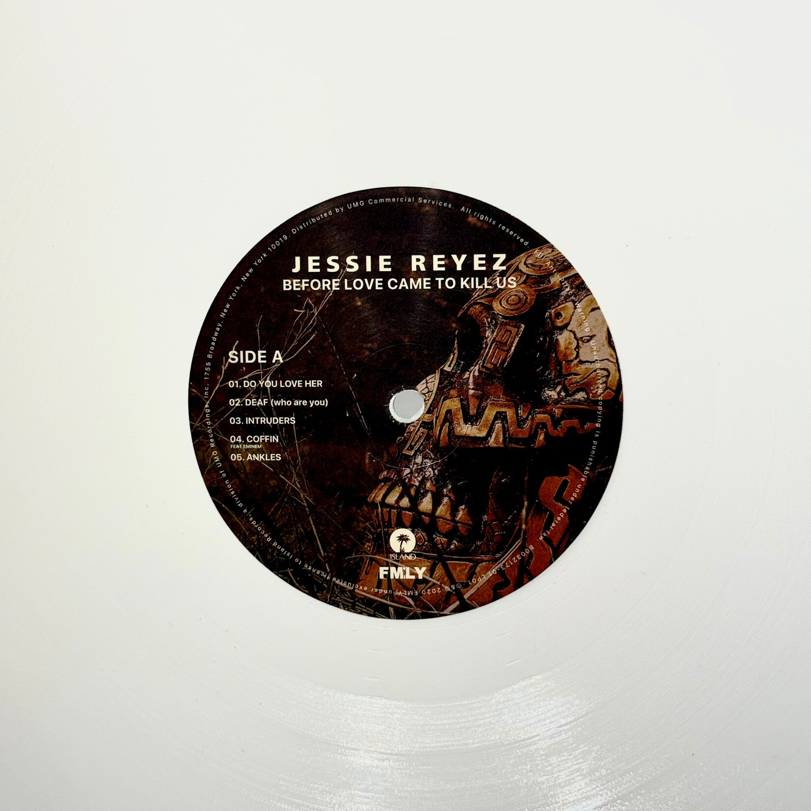 [Kollectible Vinyl] Reyez, Jessie: Before Love Came To Kill Us (2020, USA, White Vinyl, Autographed, VG+) [FMLY]