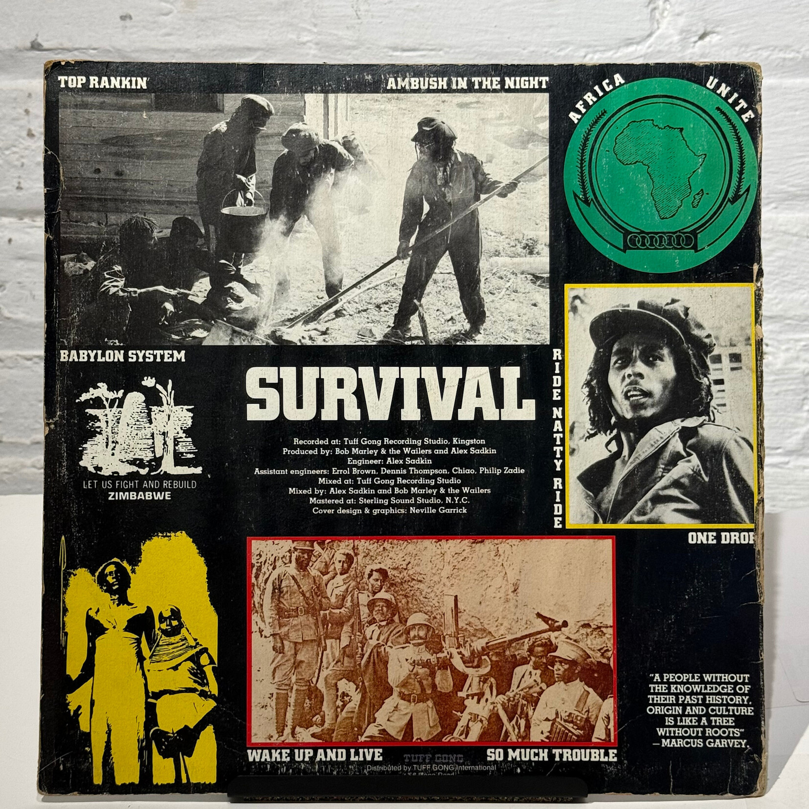 [Kollectible Vinyl] Marley, Bob & The Wailers: Survival (1979, Jamaica, Red Vinyl w/ Inner, VG+) [TUFF GONG]