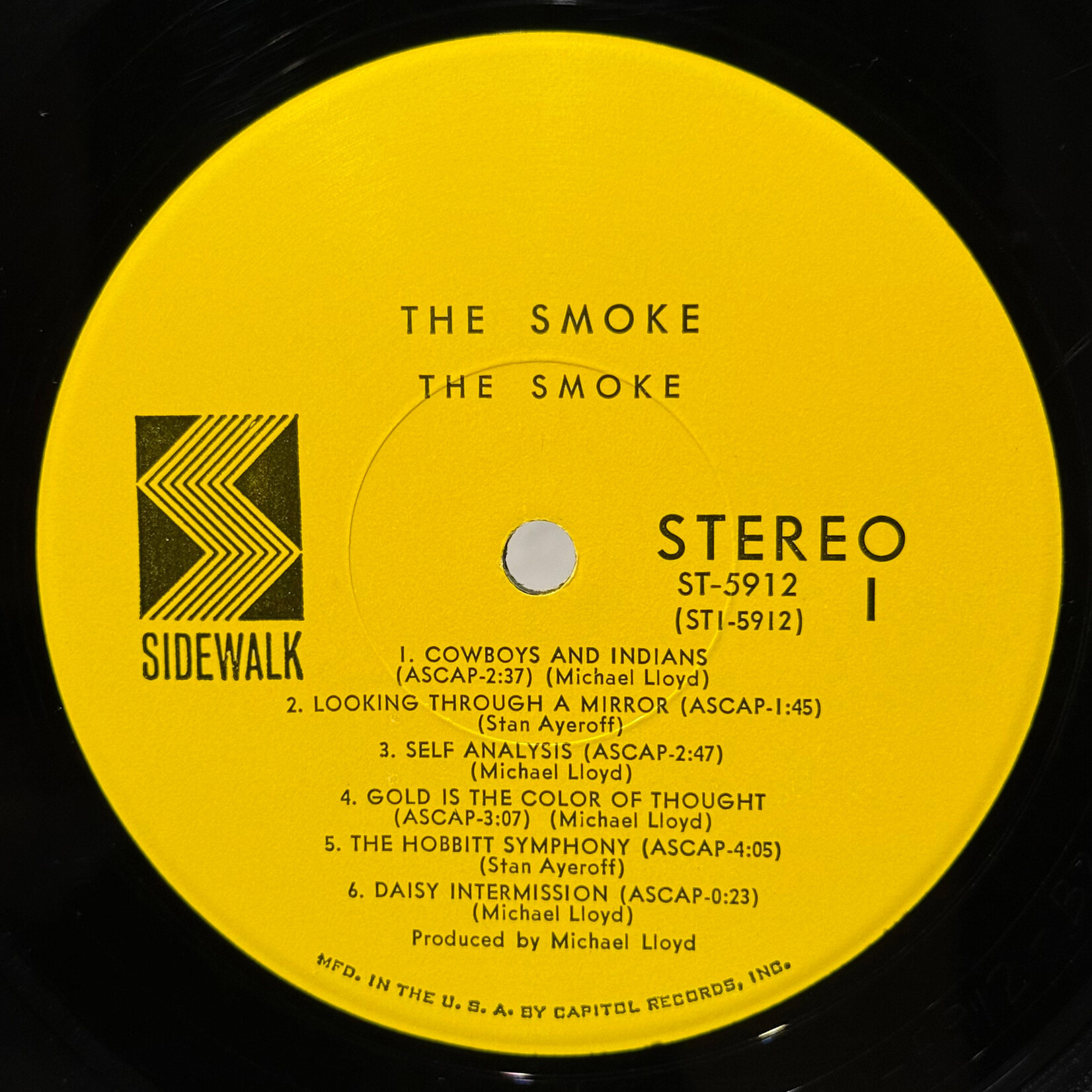 [Kollectible Vinyl] Smoke, The: Self-titled (1968, USA, VG+) [SIDEWALK]