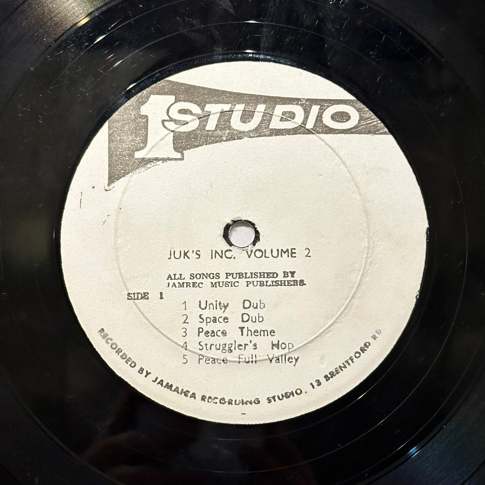 [Kollectible Vinyl] Dub Specialist: Juk's Incorporation Part Two (70's, Jamaica, Disc VG+) [STUDIO ONE]