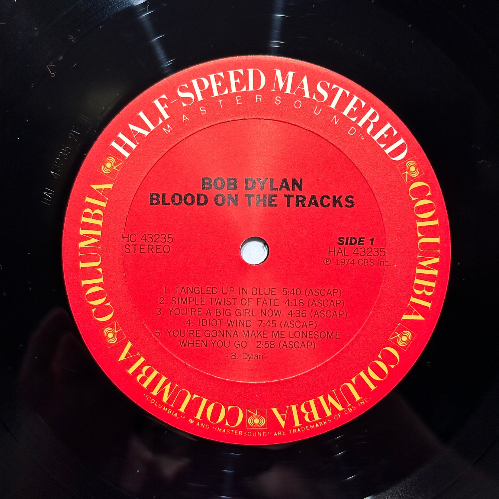 [Kollectible Vinyl] Dylan, Bob: Blood On The Tracks (1981, USA, Audiophile Pressing, VG+) [COLUMBIA]