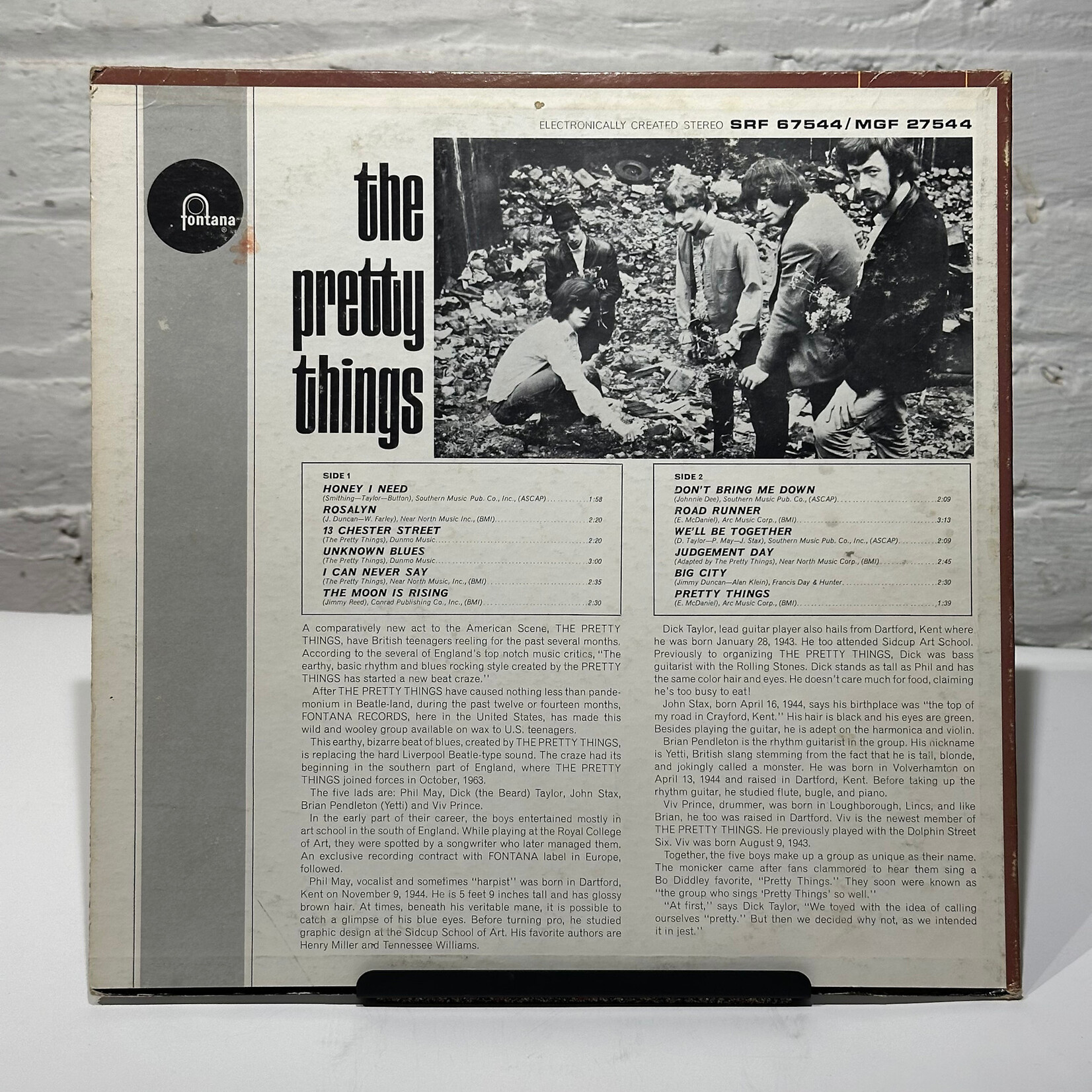 [Kollectible Vinyl] Pretty Things, The: Self-titled (1965, USA, Disc VG+) [FONTANA]