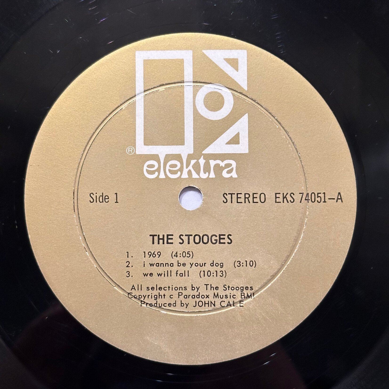 [Kollectible Vinyl] Stooges, The: Self-titled (1969, Canada, Gold Label, VG) [ELEKTRA]