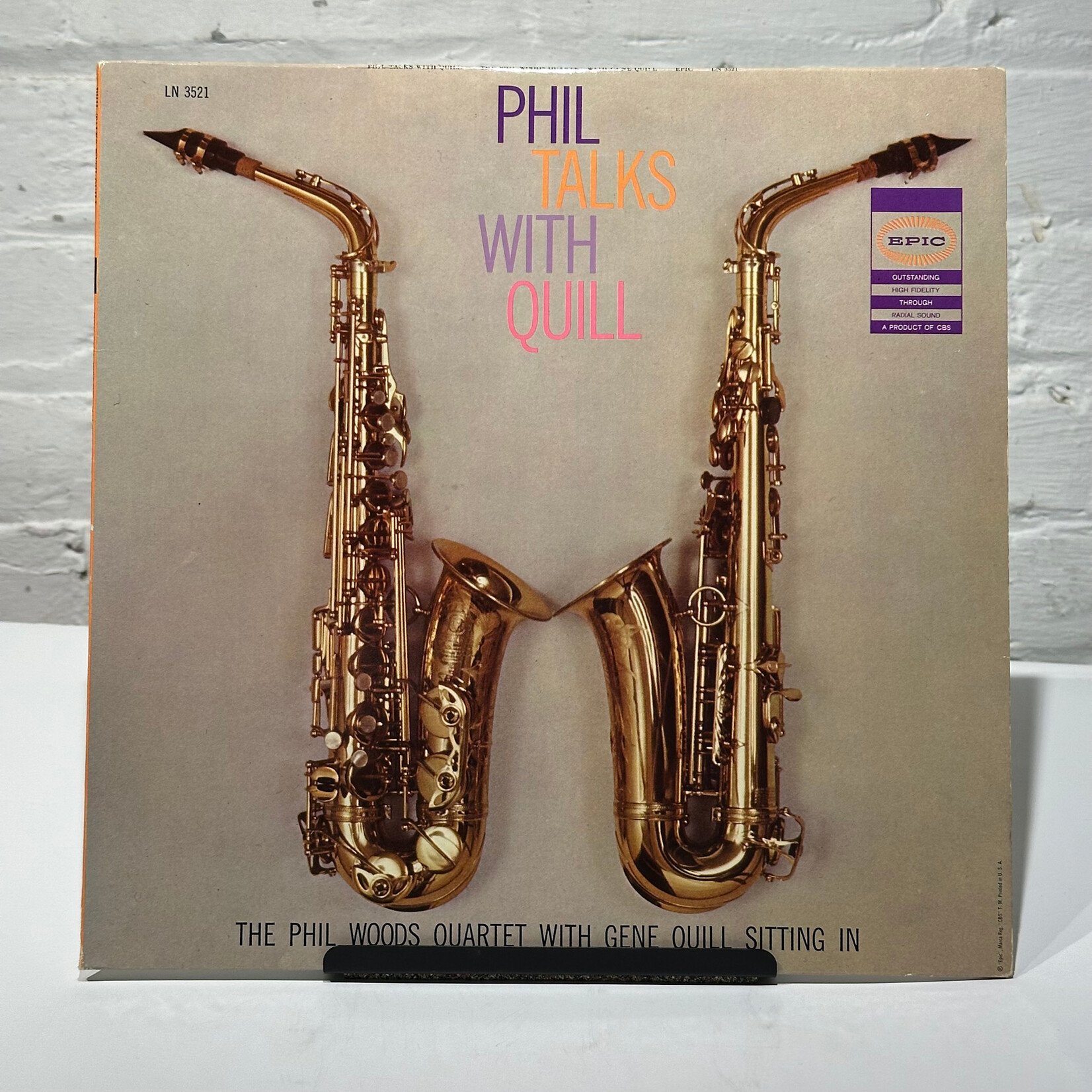 [Kollectible Vinyl] Woods, Phil Quartet With Gene Quill: Phil Talks With Quill (1959, Canada, Mono, VG) [EPIC]