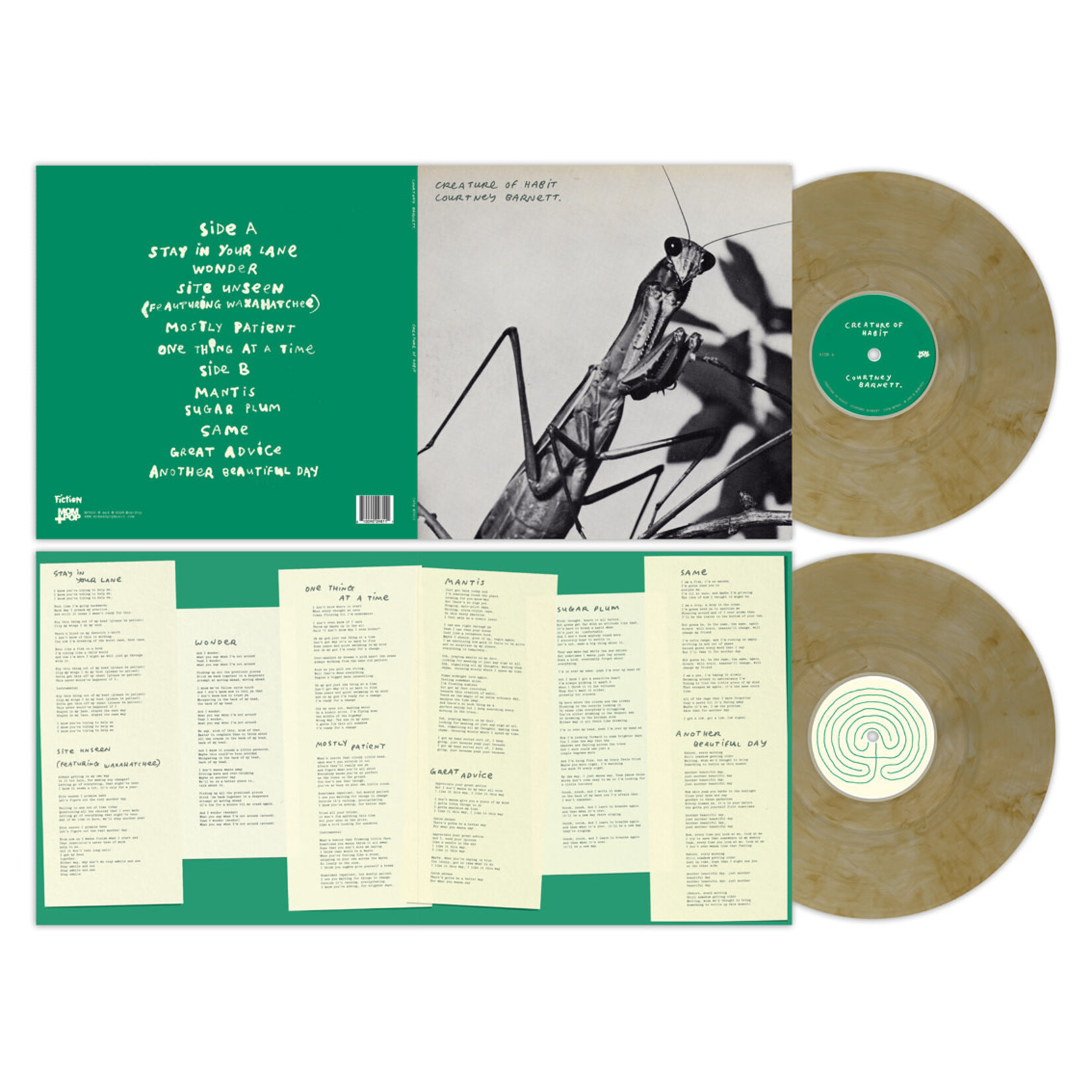 [New Vinyl] Barnett, Courtney: Creature Of Habit (Indie Exclusive, Caramel Vinyl) [MOM+POP]