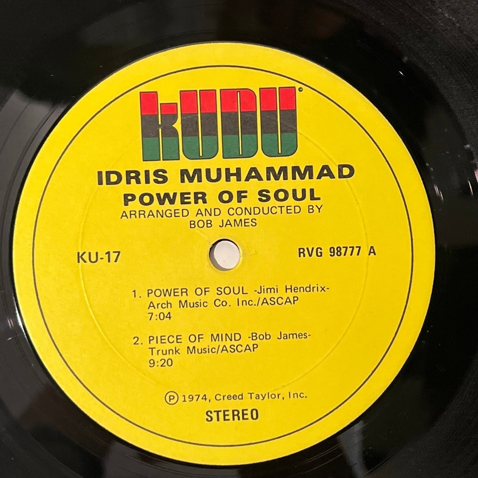 [Kollectible Vinyl] Muhammad, Idris: Power Of Soul (1974, CANADA, Van Gelder, Jazz-Funk, Disc VG+) [KUDU]