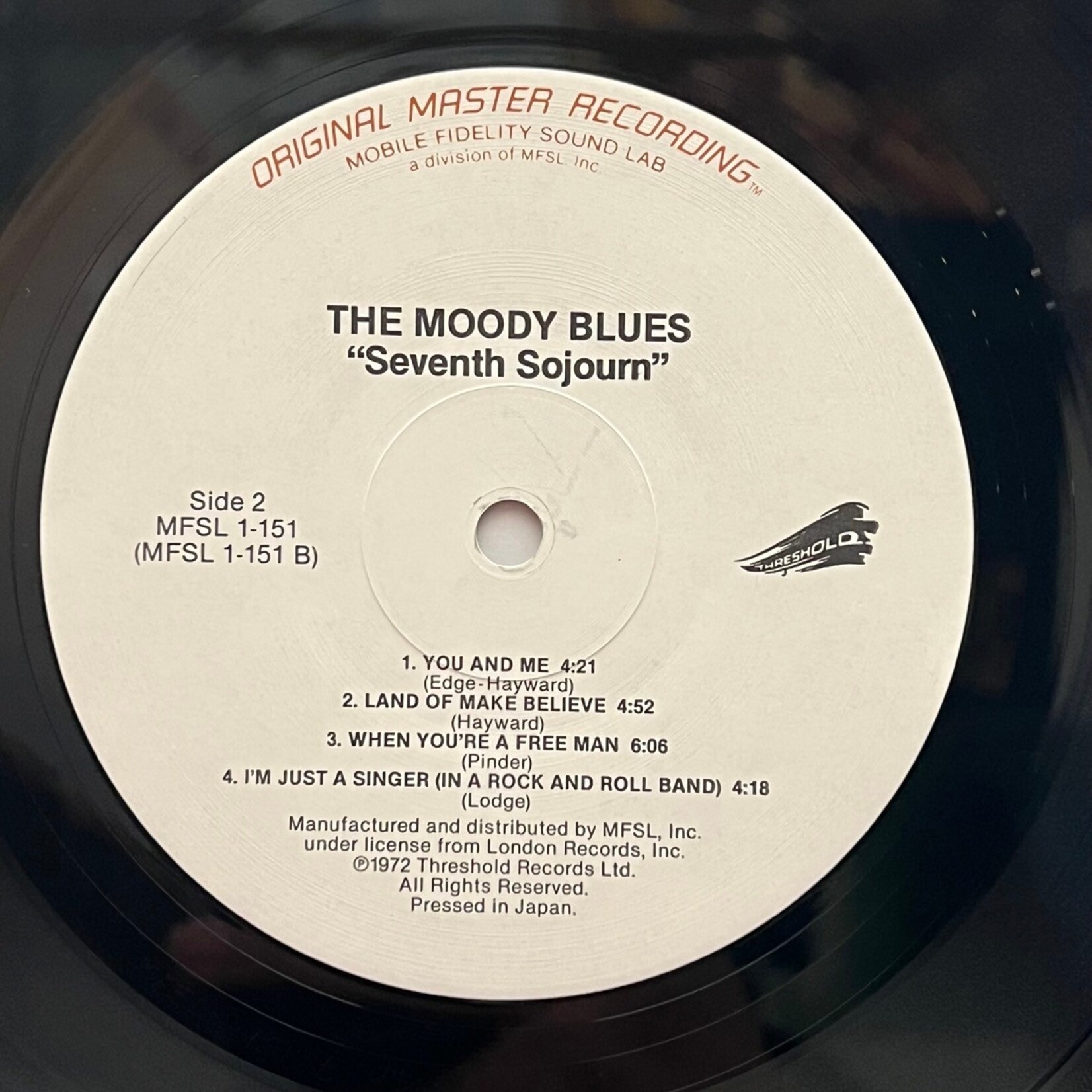 [Kollectible Vinyl] Moody Blues: Seventh Sojourn (1984, USA, Limited Edition Audiophile, VG+) [MO-FI]