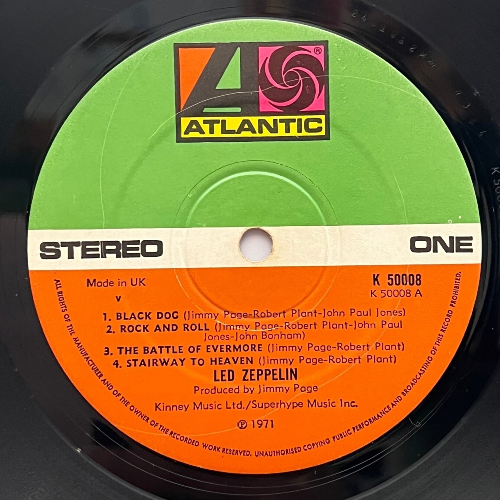 [Kollectible Vinyl] Led Zepplin: IV (1972, UK, Misty Mountain Top Misprint, VG) [ATLANTIC]